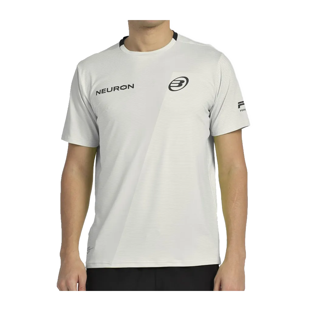 T-shirt de padel Bullpadel Chingotto Officiel Gris