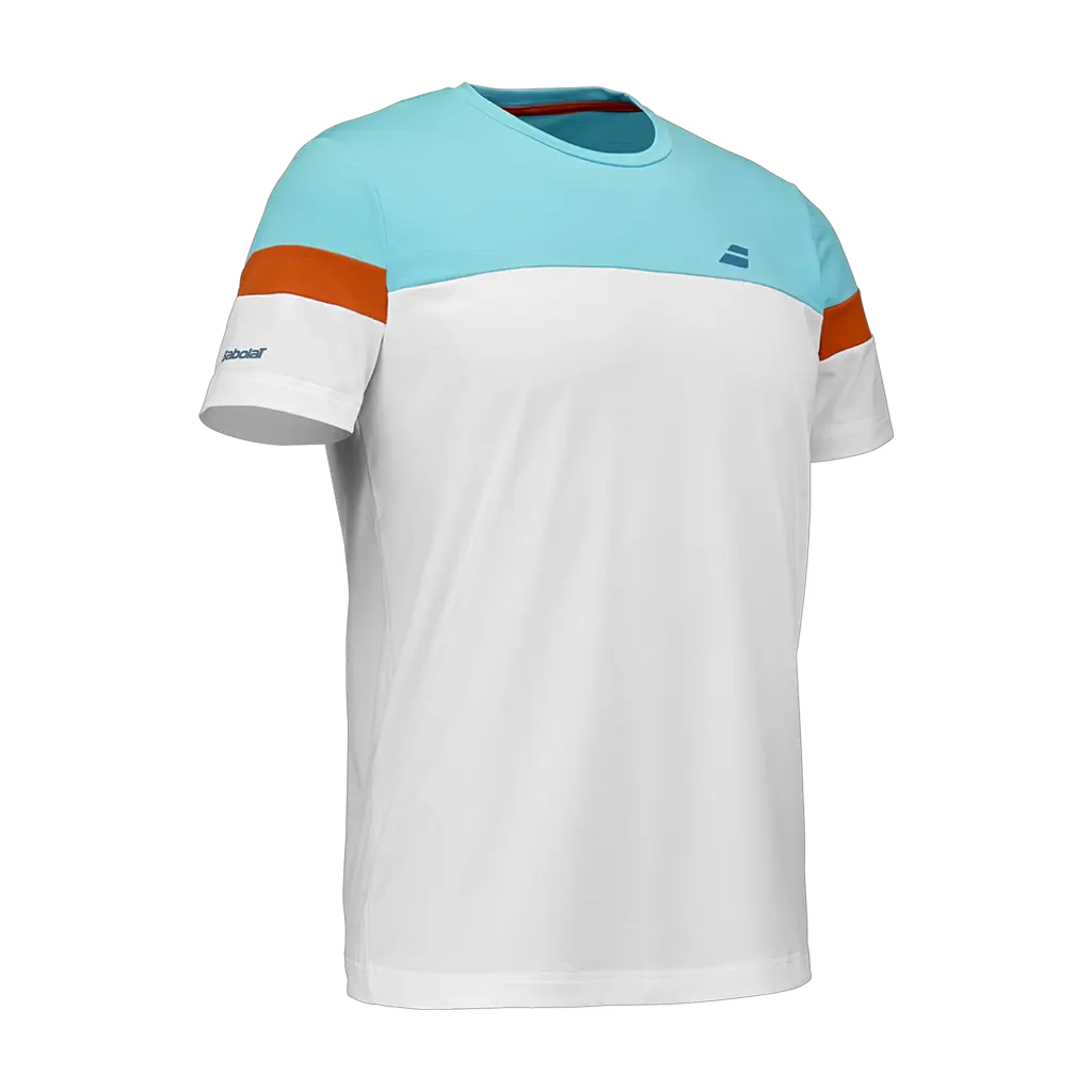T-shirt de padel Babolat Crew Neck Perf Blanc