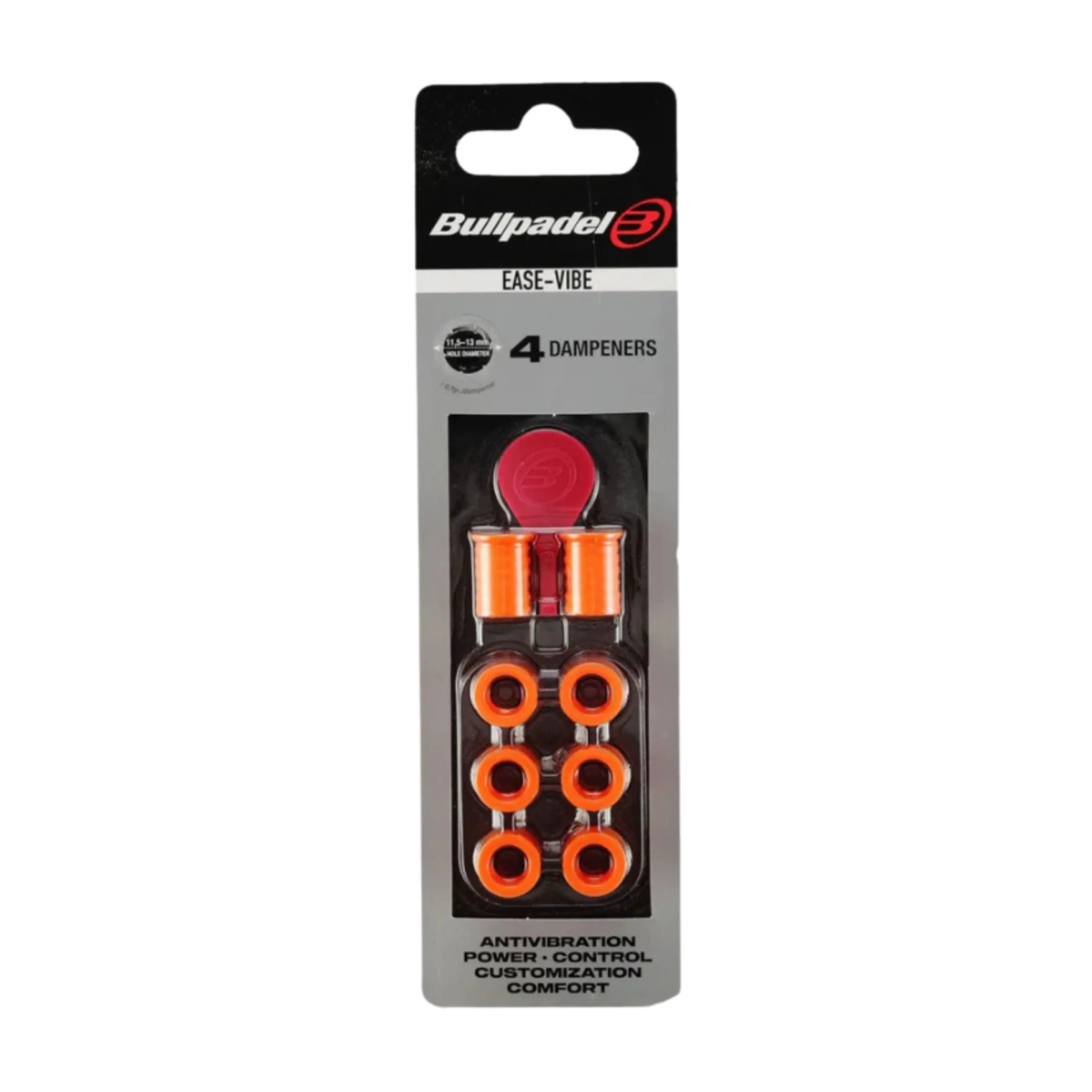 Bullpadel - Antivibrateurs de padel Ease Vibe X4 Orange