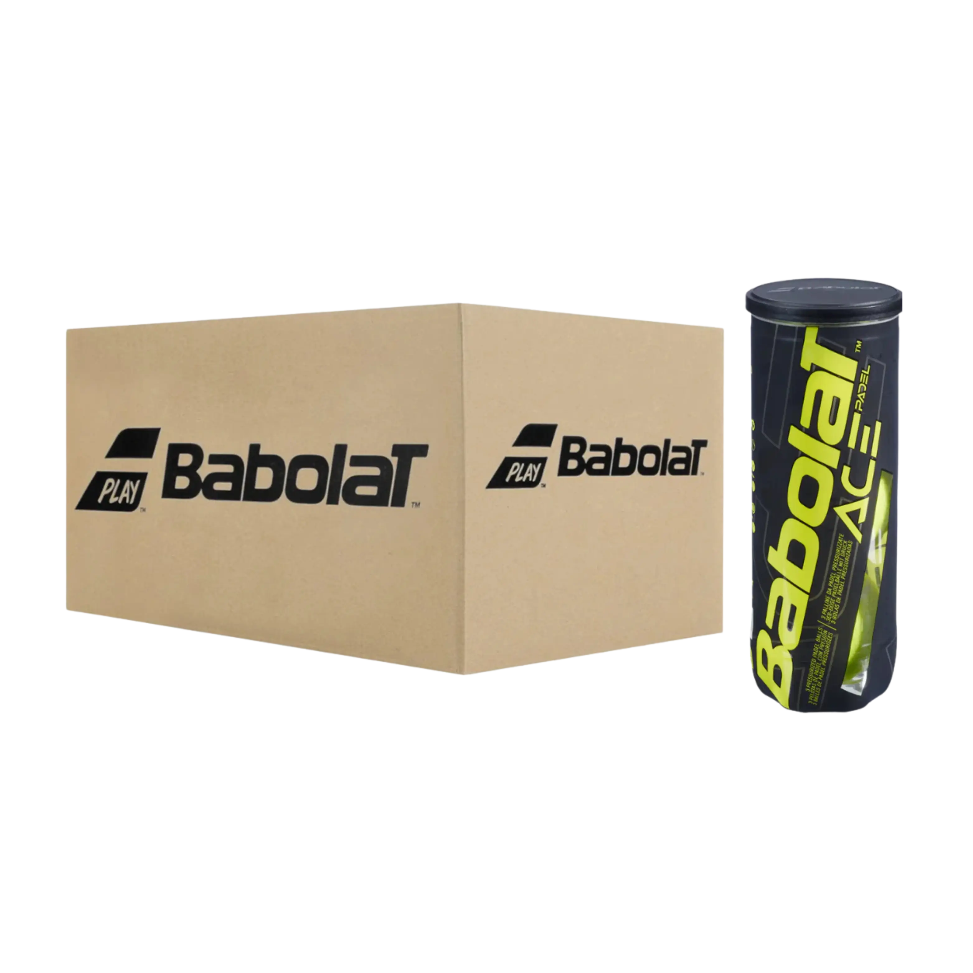 Babolat - Balles de padel Babolat Ace Carton de 24 Tubes