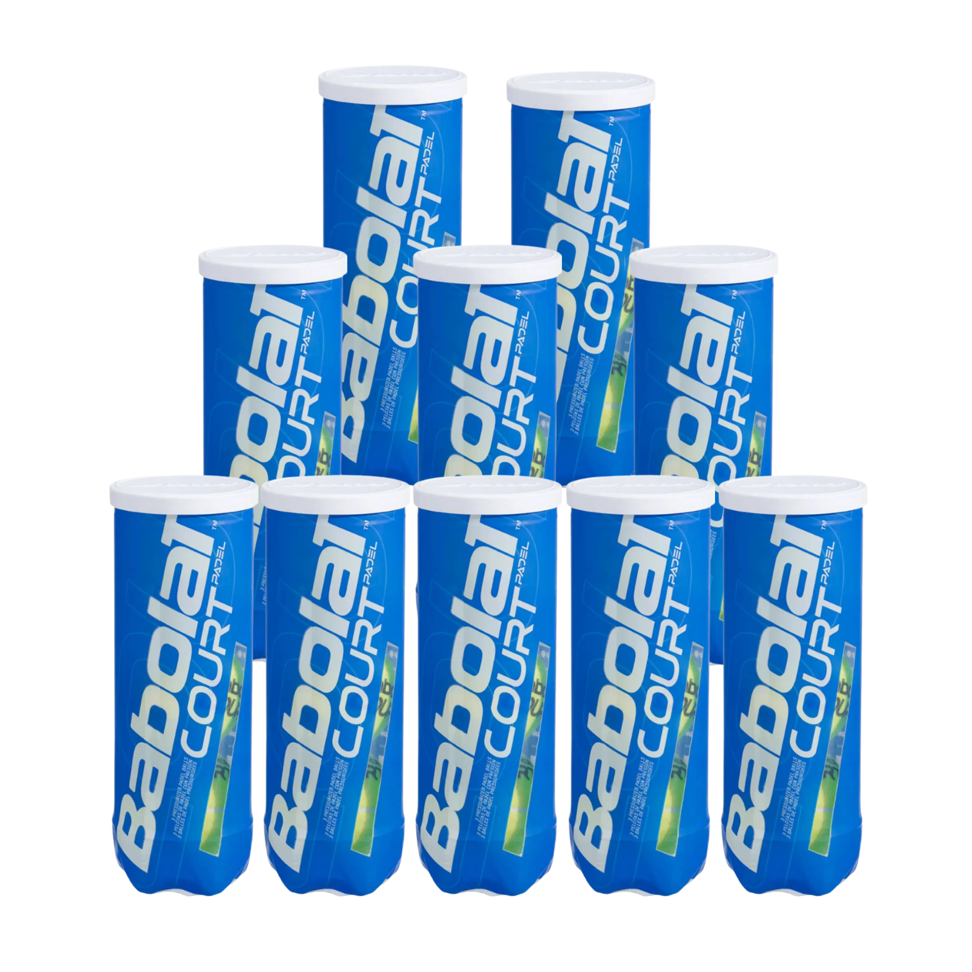 Babolat - Balles de padel Court Padel Pack de 10 Tubes