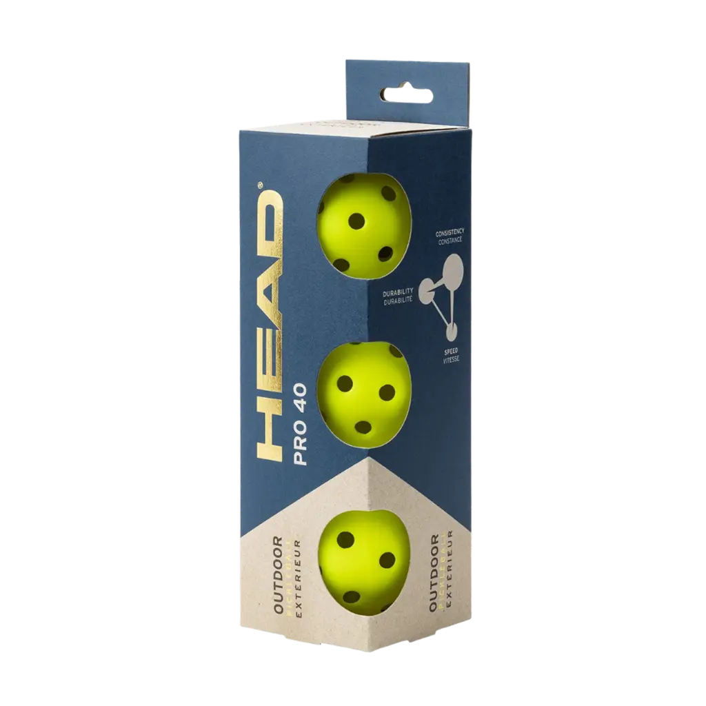 Pack de 3 Balles de Pickleball Head Pro40