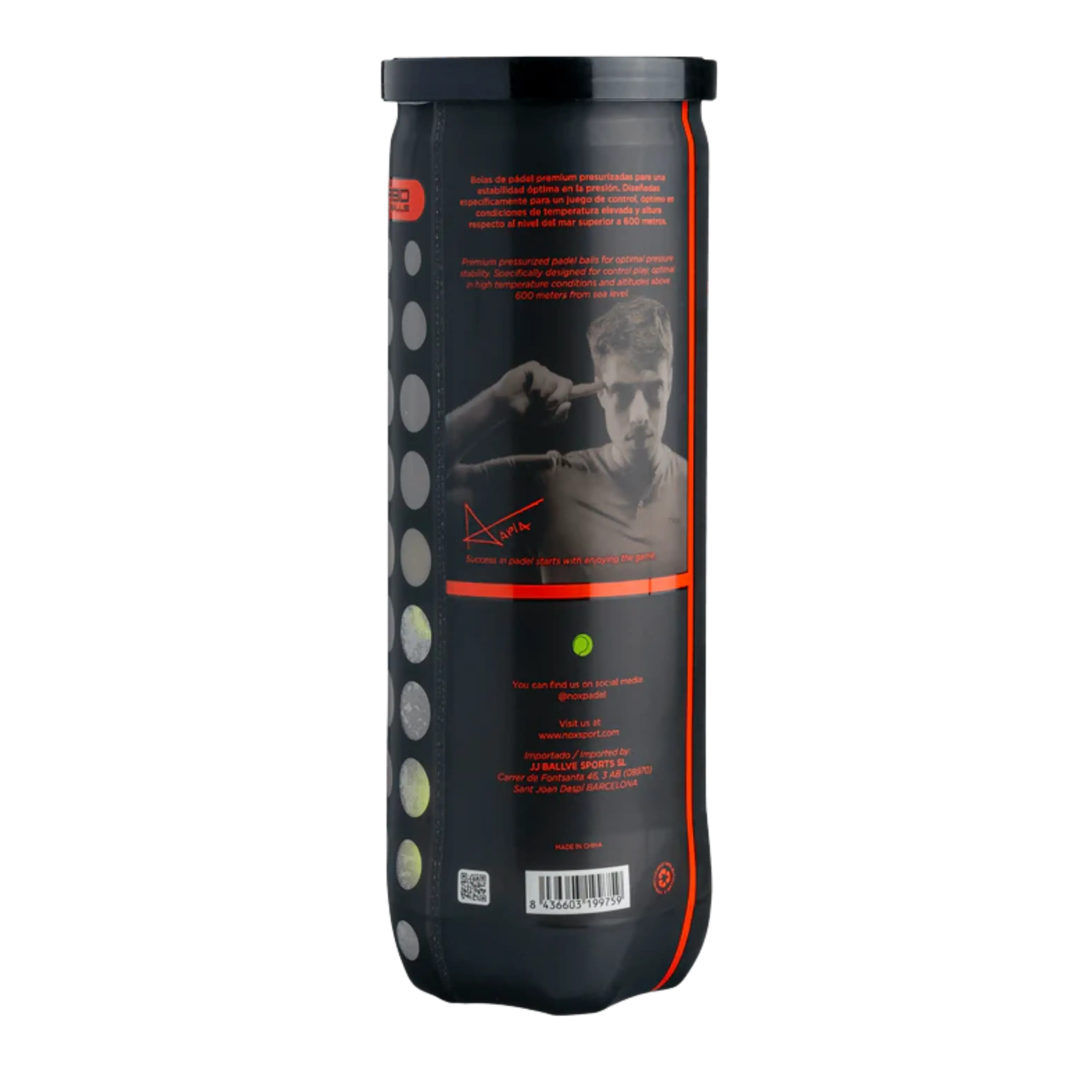 Carton de 24 tubes de balles de padel Nox Nerbo Speed