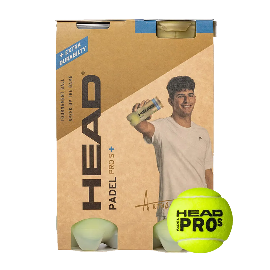 Pack 2 tubes de balles de padel Head Pro S+