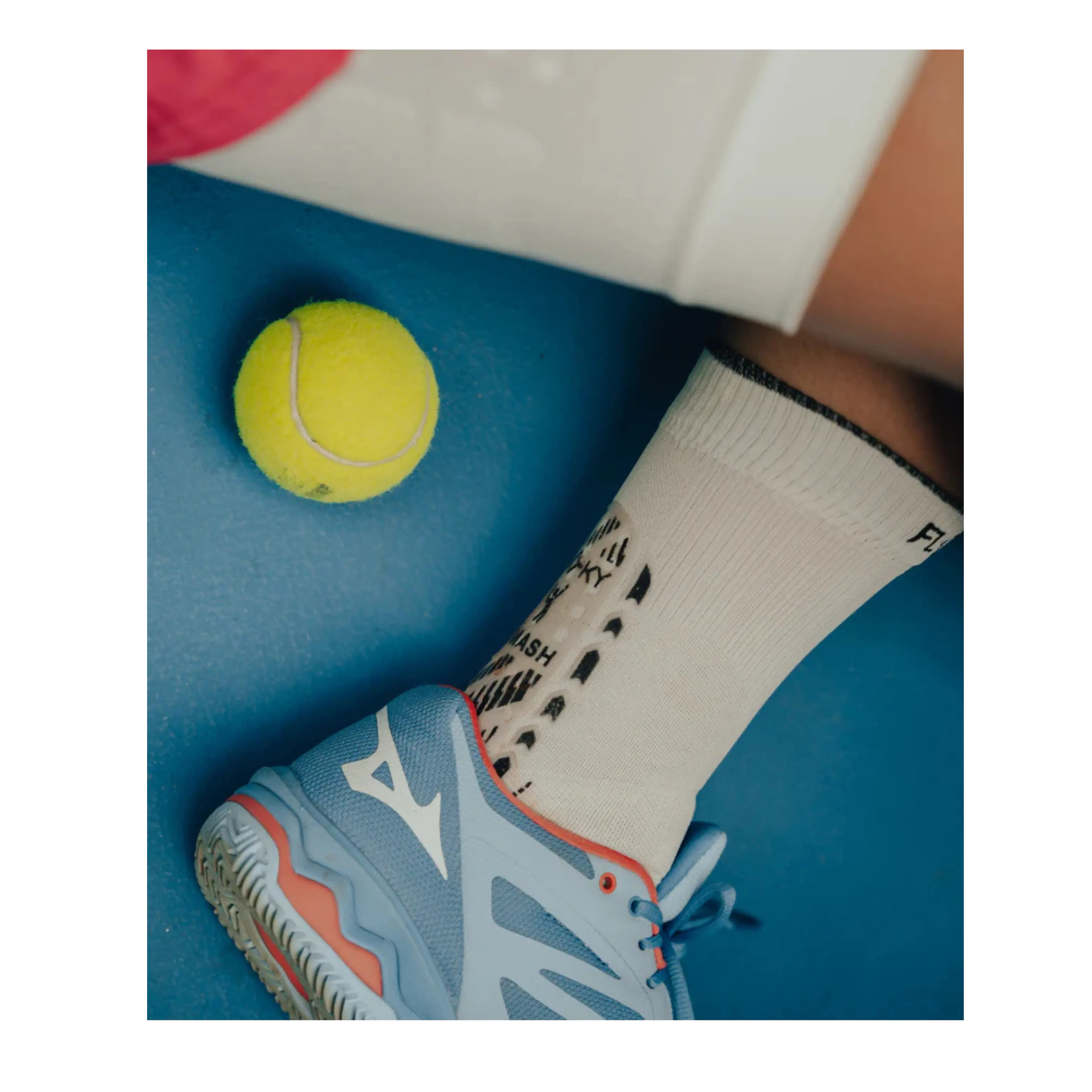 Floky - Chaussette de compression de padel S-MASH 2.0 Blanc