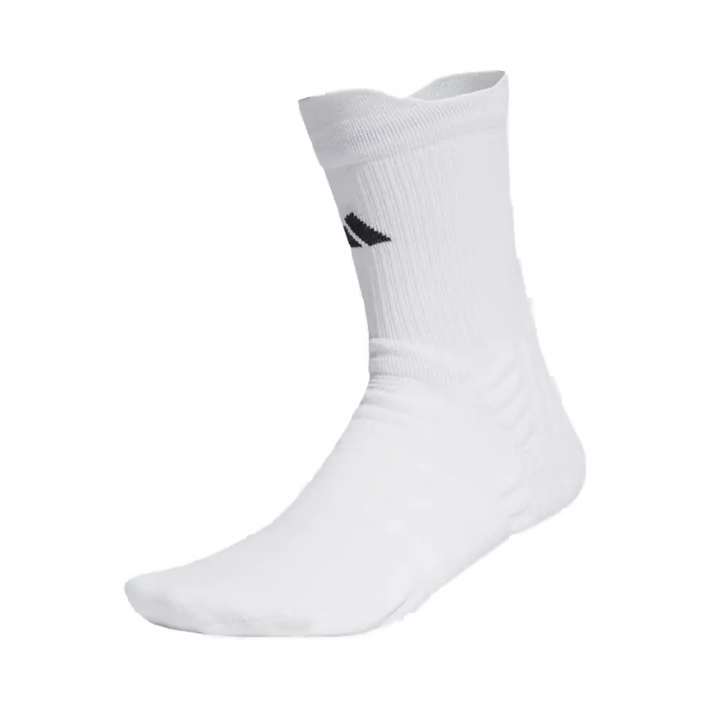 Adidas - Chaussettes de padel matelassées mi-mollets blanches (1 paire)