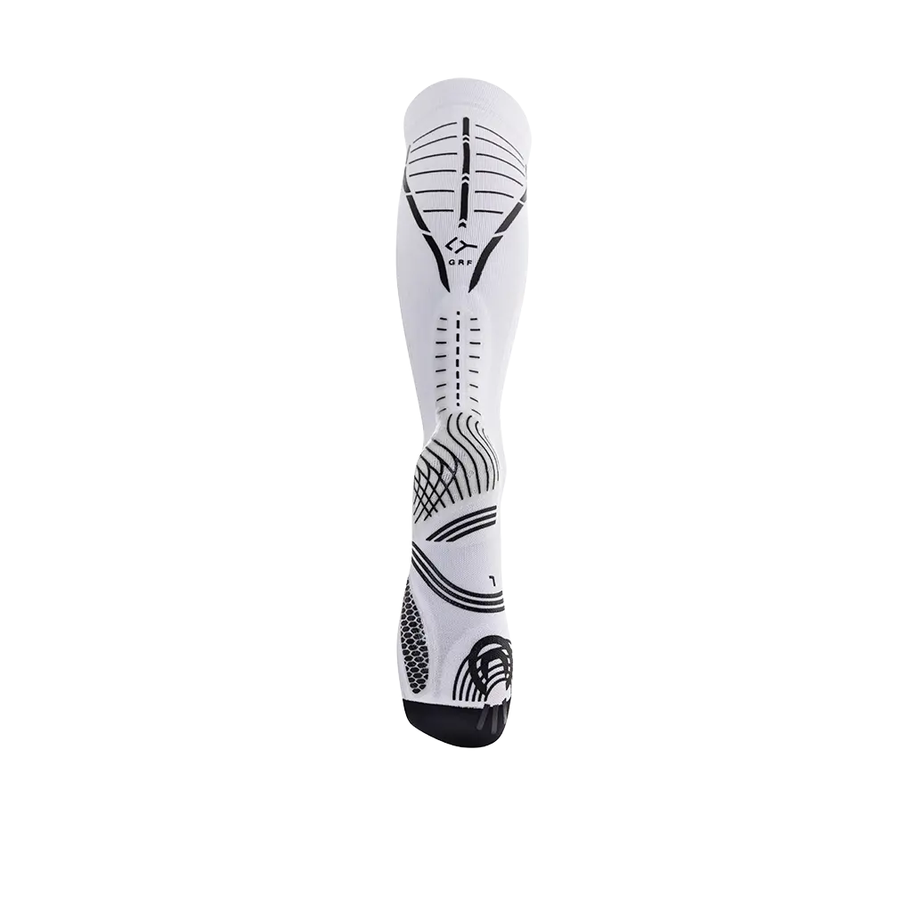 Chaussette de compression de padel Floky GRF Long Blanc