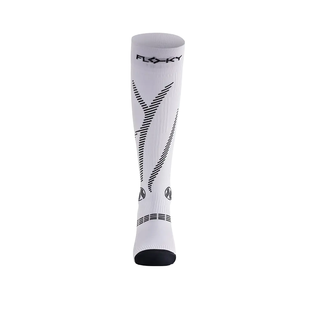 Chaussette de compression de padel Floky GRF Long Blanc