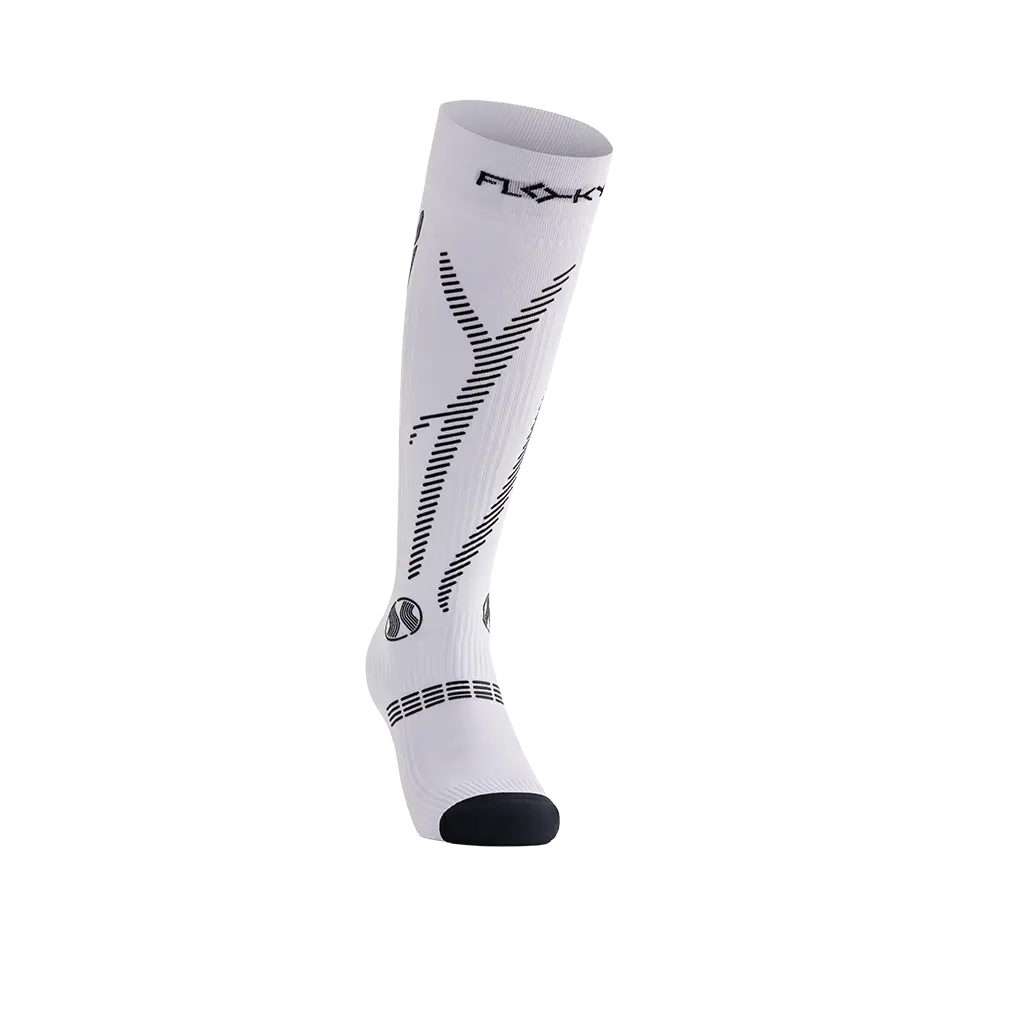 Chaussette de compression de padel Floky GRF Long Blanc