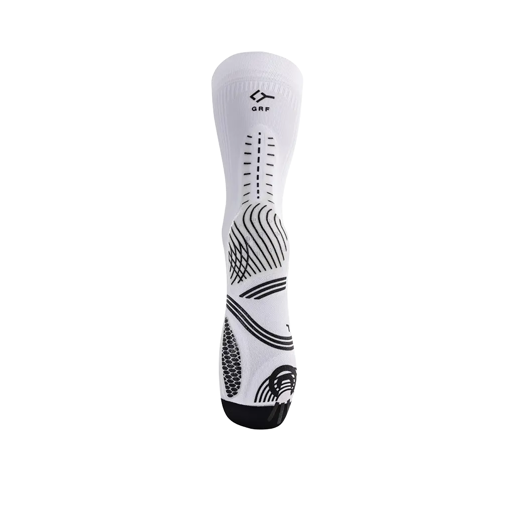 Chaussette de compression de padel Floky GRF Mid Blanc