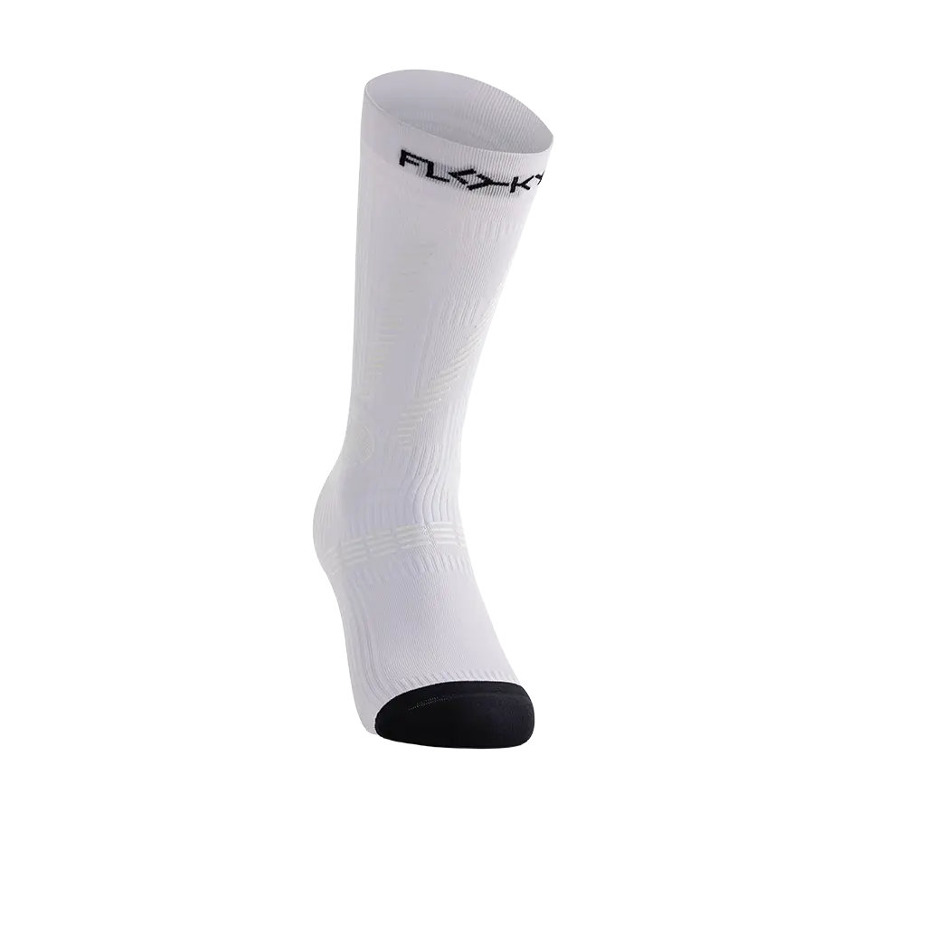 Chaussette de compression de padel Floky GRF Mid Blanc