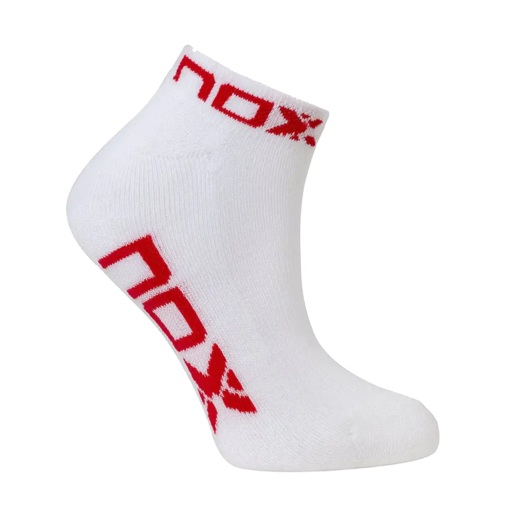 Chaussettes de padel Nox Technical Courtes Blanc/Rose Femme
