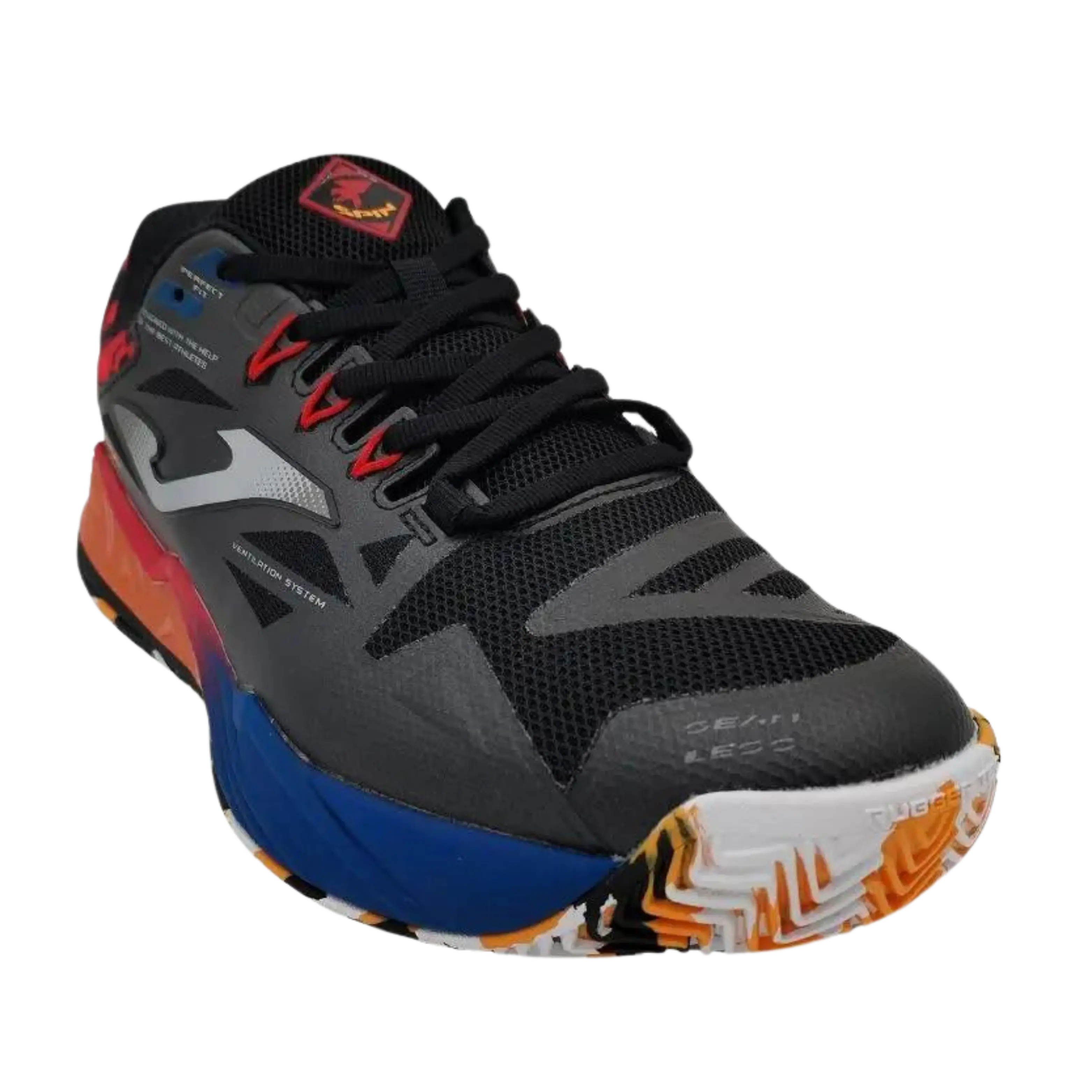 Joma - Chaussures de padel Spin 2401 Noir / Rouge