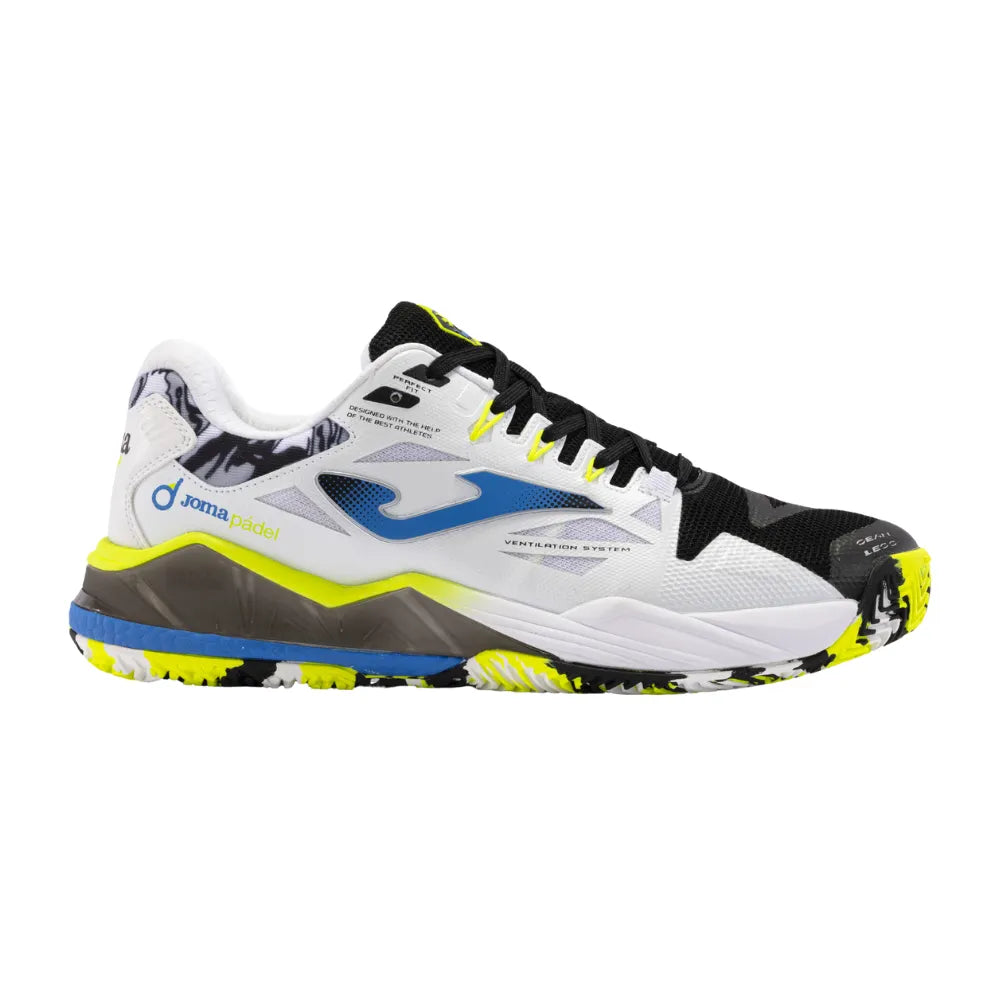 Joma - Chaussure de padel Spin Men 2431 Blanc Noir