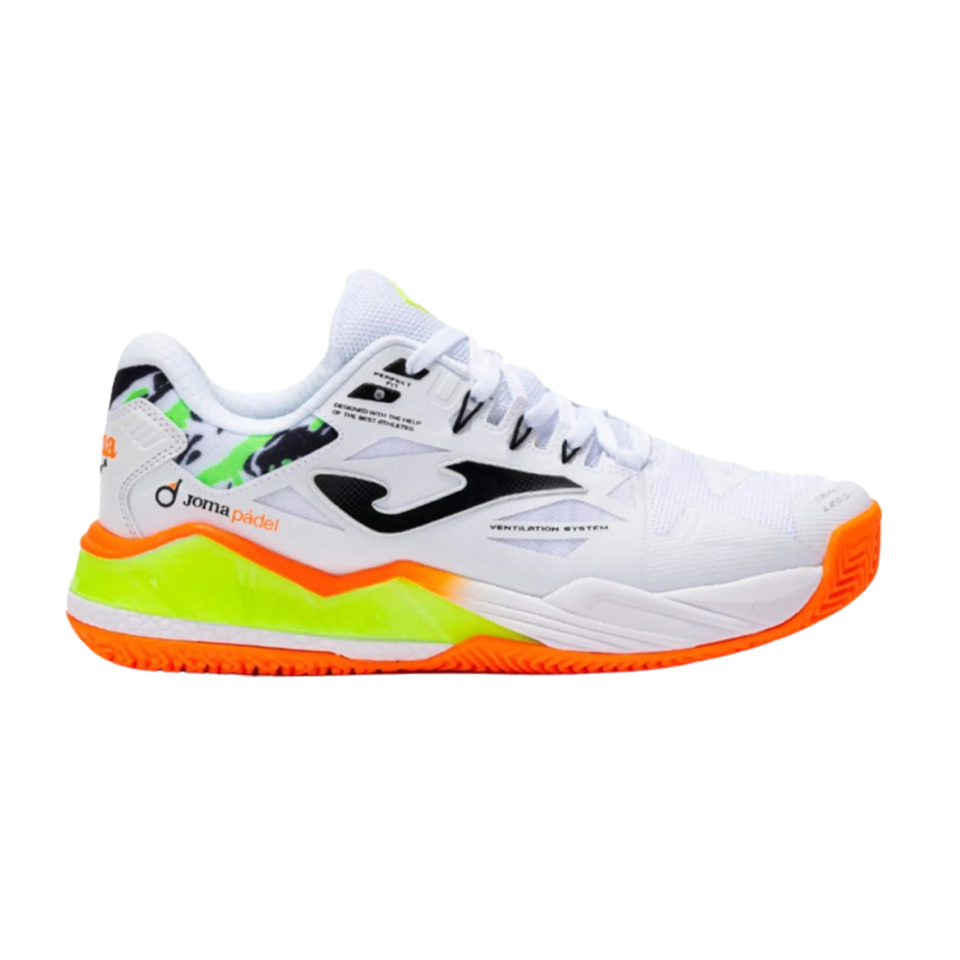 Joma - Chaussures de padel Spin 2502 Blanc
