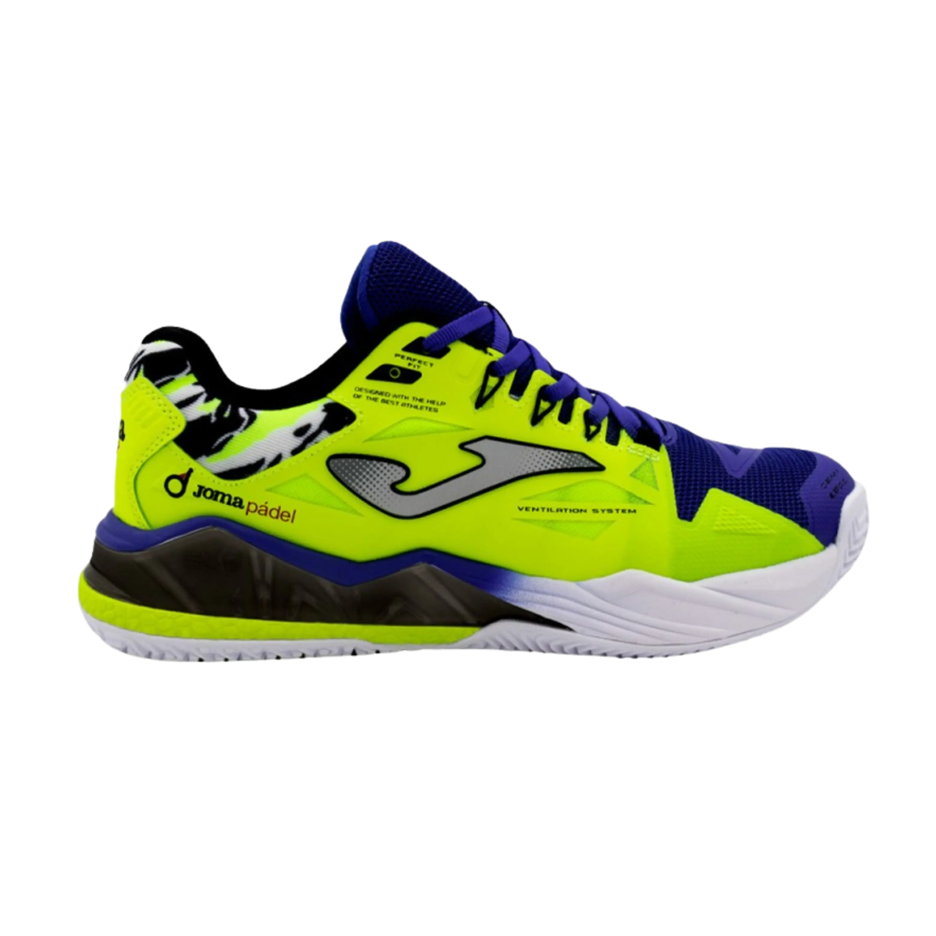 Joma - Chaussure de padel Spin Men 2509 Royal Jaune