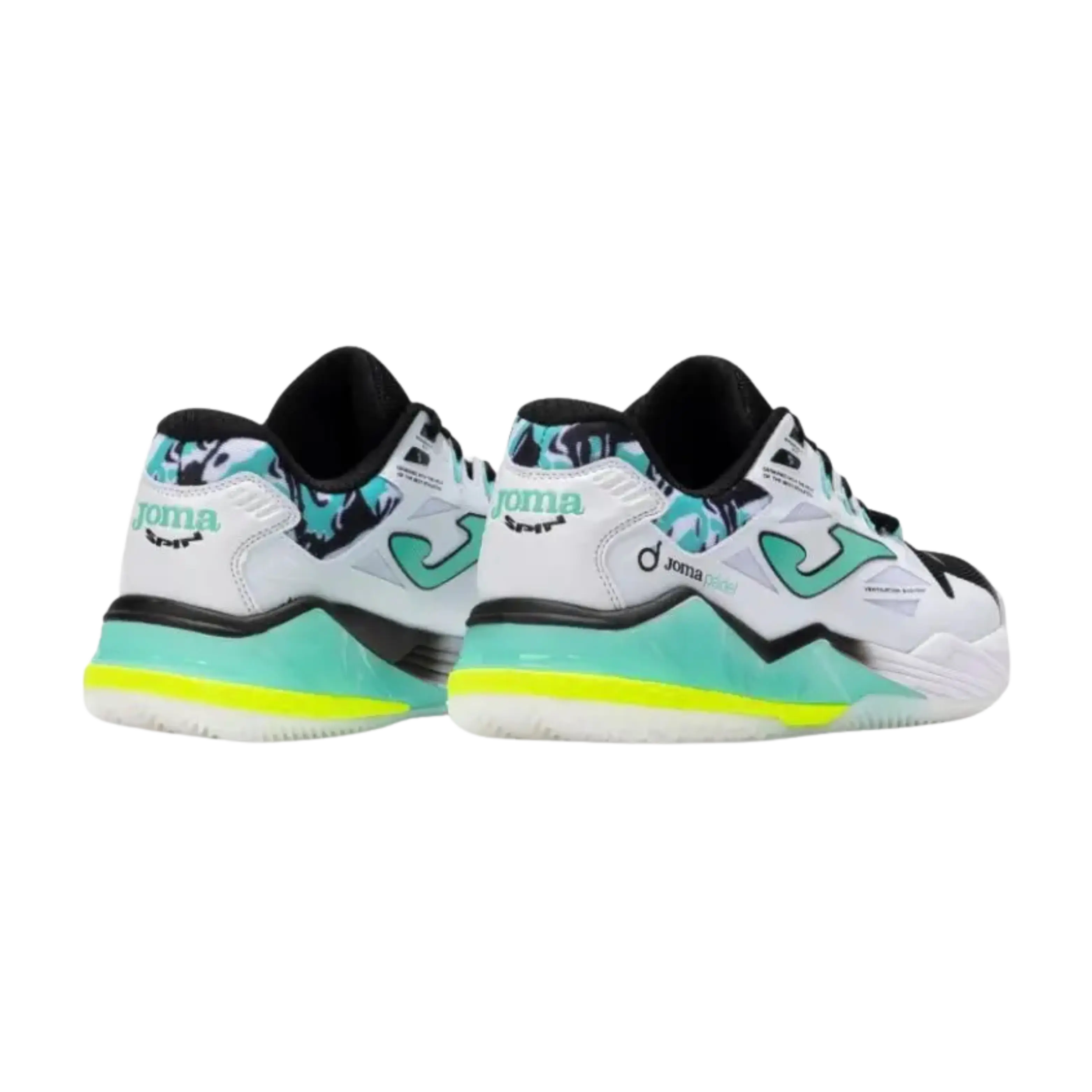 Joma - Chaussure de padel Spin Men 2542 Blanc Turquoise