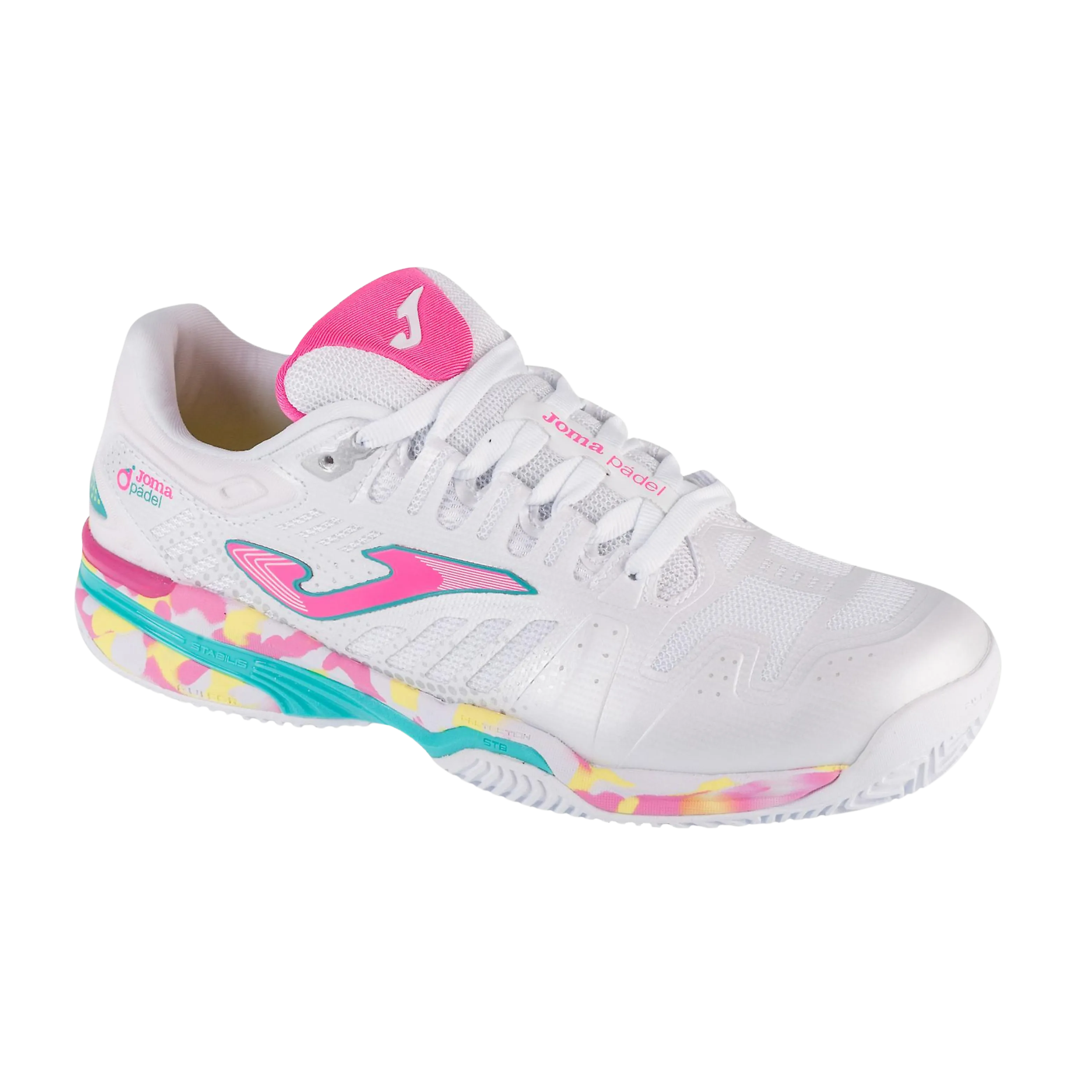 Joma - Chaussure de padel Slam Jr 2332 Blanc Rose
