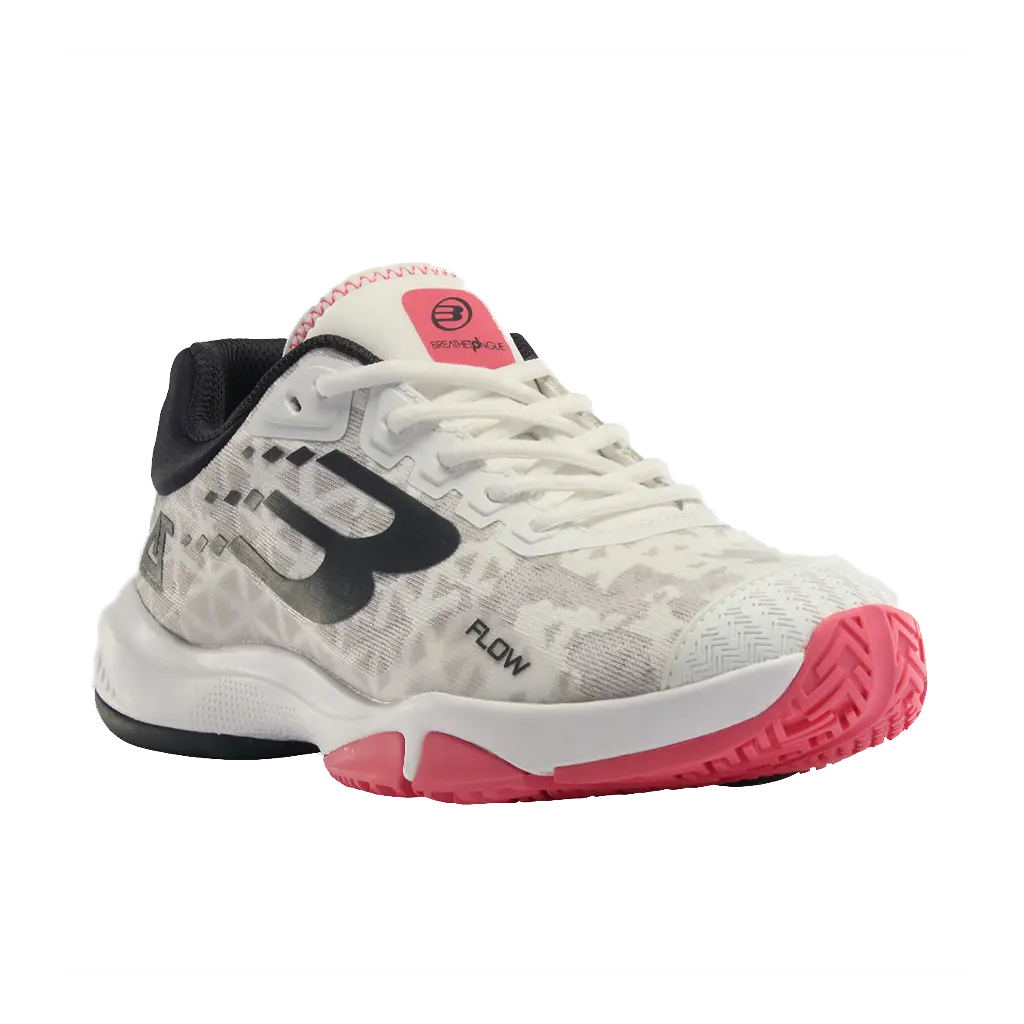 Bullpadel - Chaussures de padel Flow Blanc/Rose 24V Femme