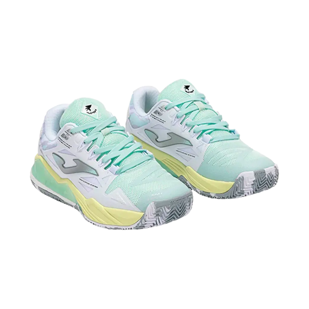 Chaussures de padel Joma Spin 2502 Blanc/Vert Femme
