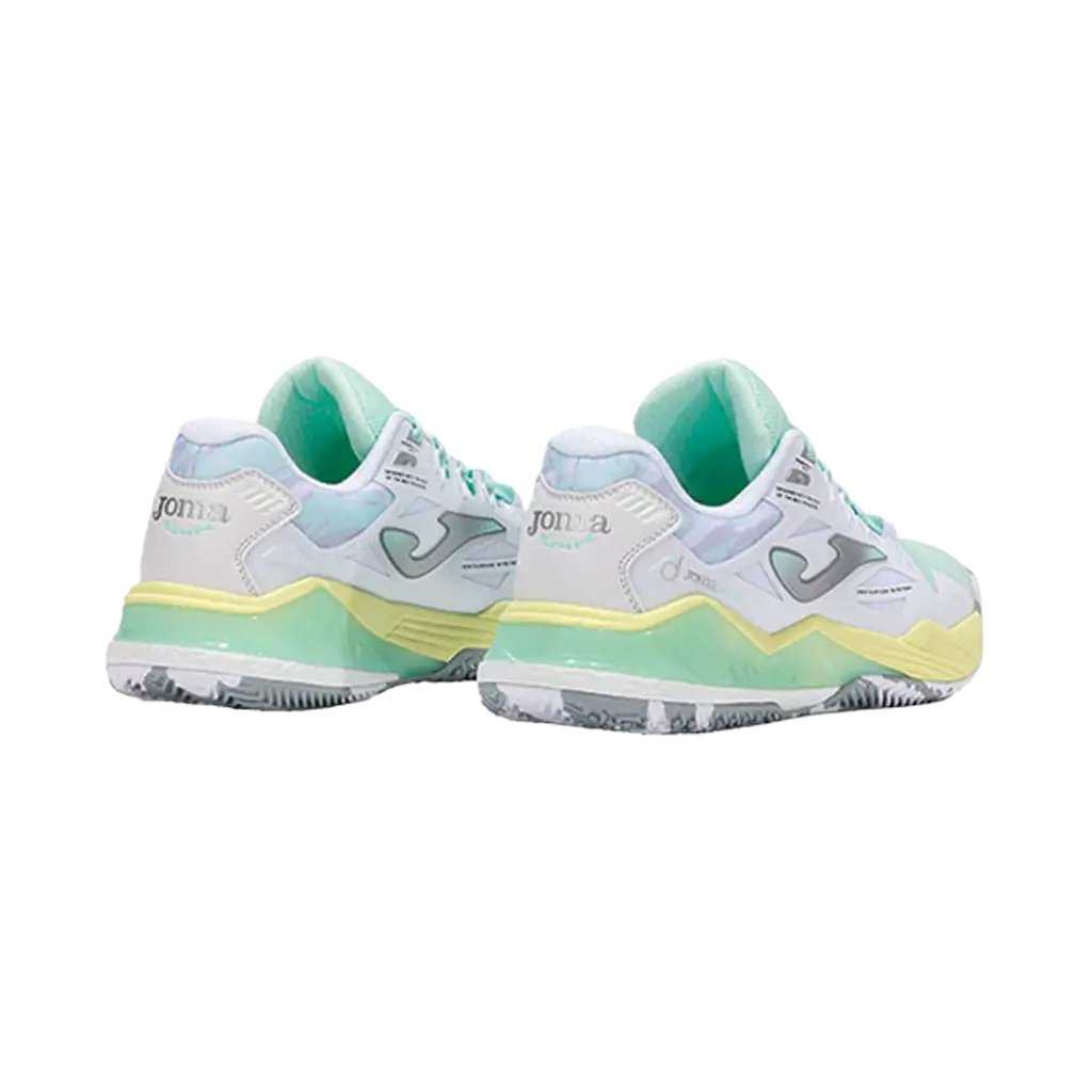 Chaussures de padel Joma Spin 2502 Blanc/Vert Femme