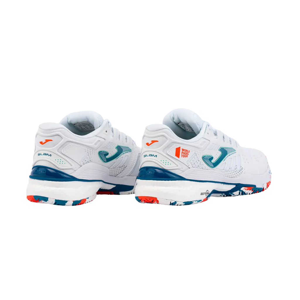 Joma - Chaussures de padel Slam 2332 Blanc/Petrol