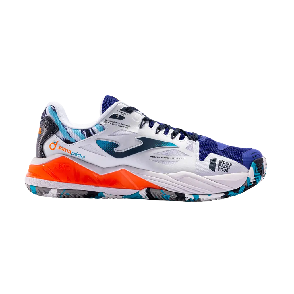 Joma - Chaussures de padel Spin 2304 Blanc Royal
