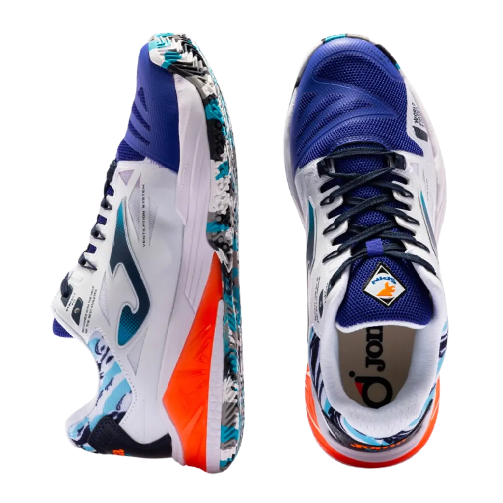 Joma - Chaussures de padel Spin 2304 Blanc Royal