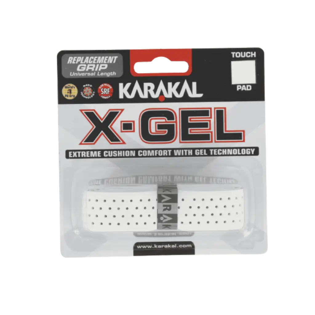Grips de padel Karakal X-Gel Blanc