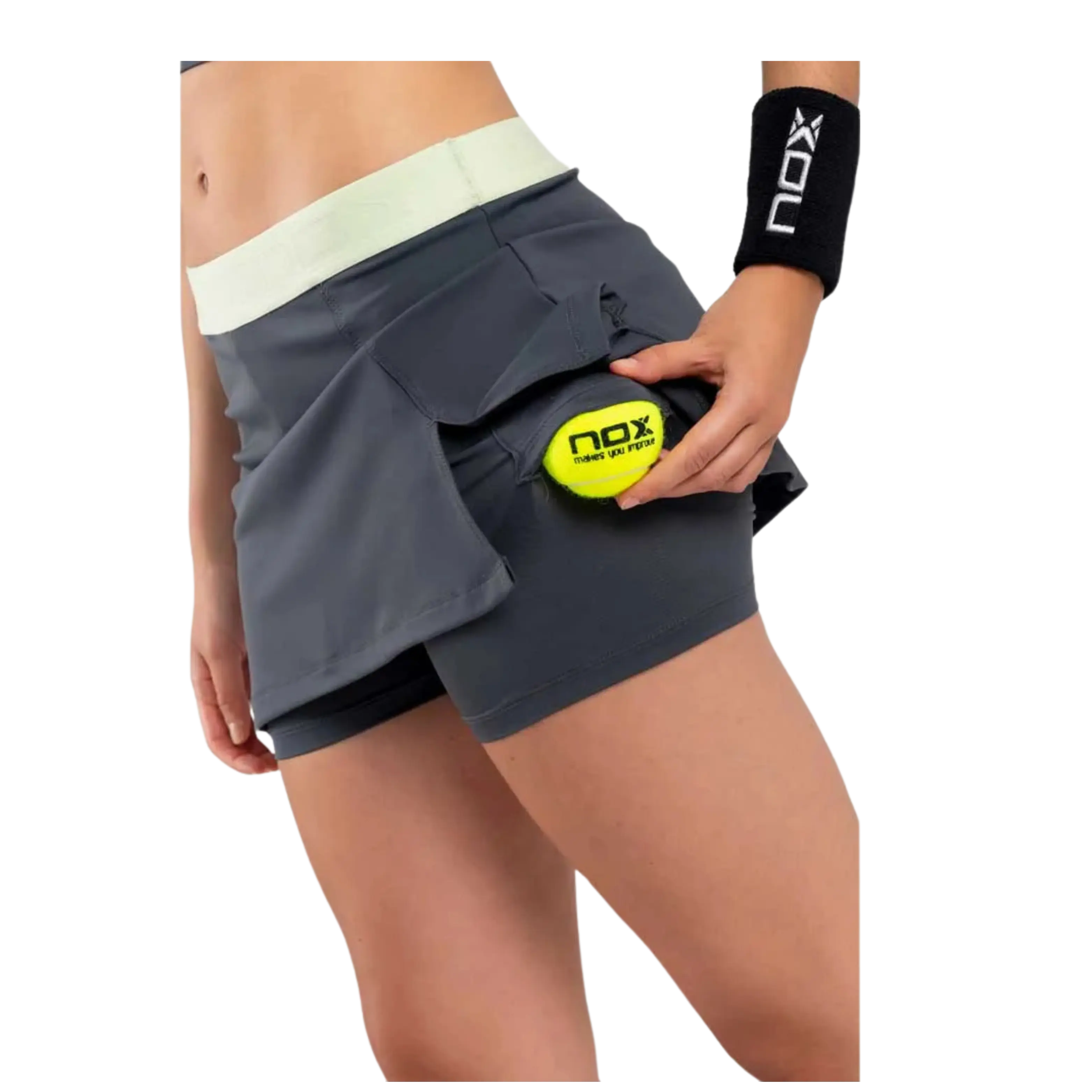 Nox - Jupe de padel Pro Charcoal Gris