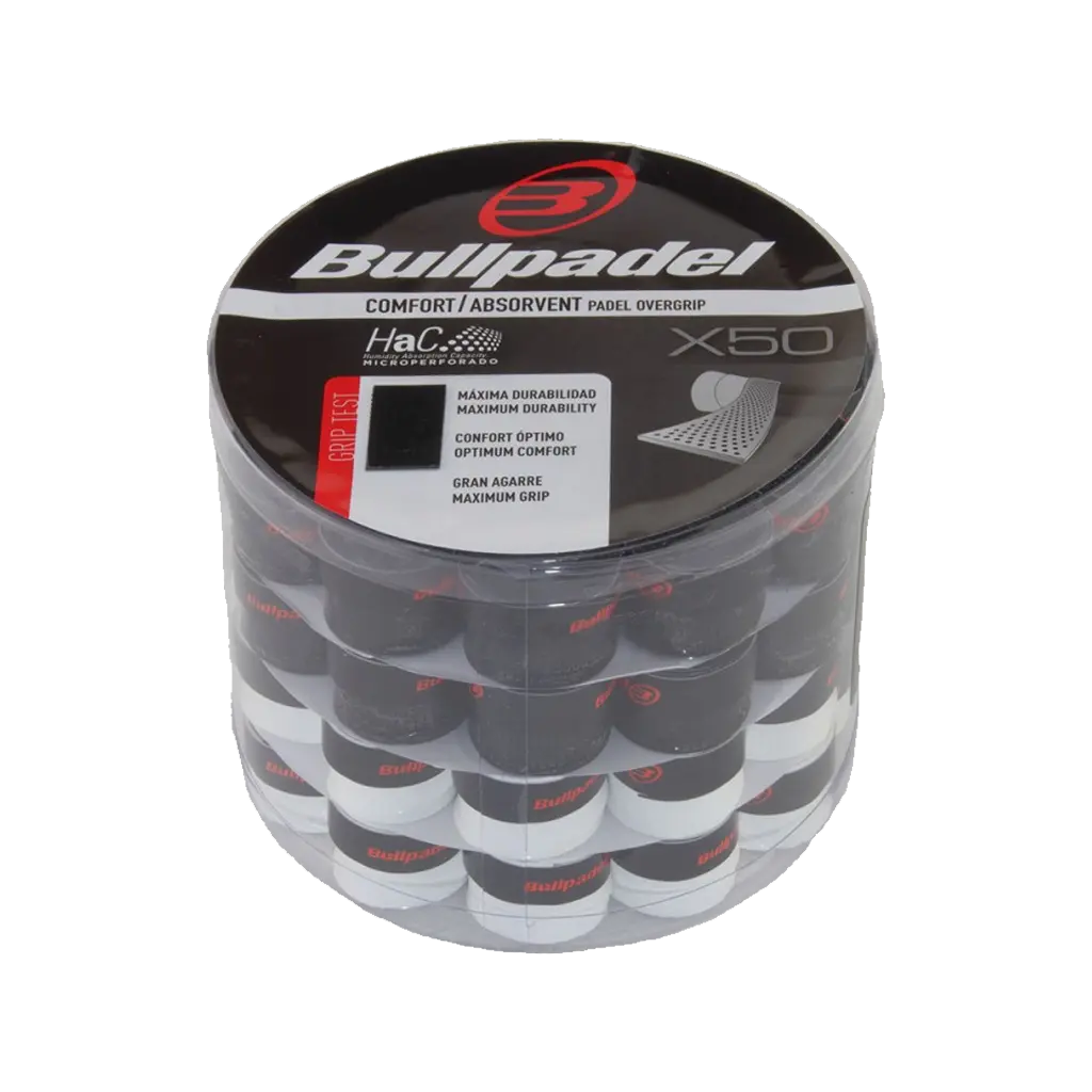 Surgrips de padel Bullpadel micro-perforés comfort Pack x50