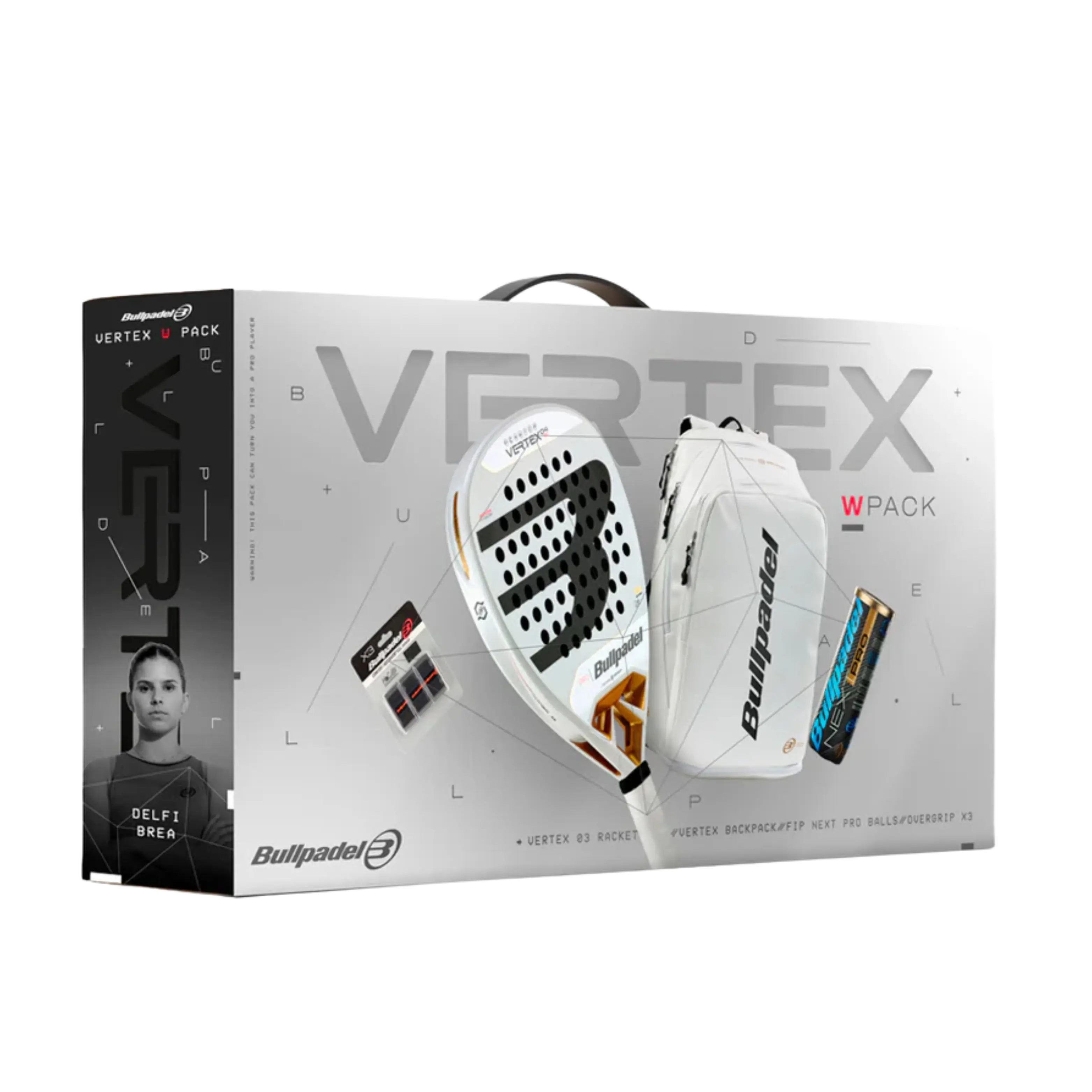 Bullpadel - Pack Vertex 04 Comfort Edition limitée 2024 Blanc
