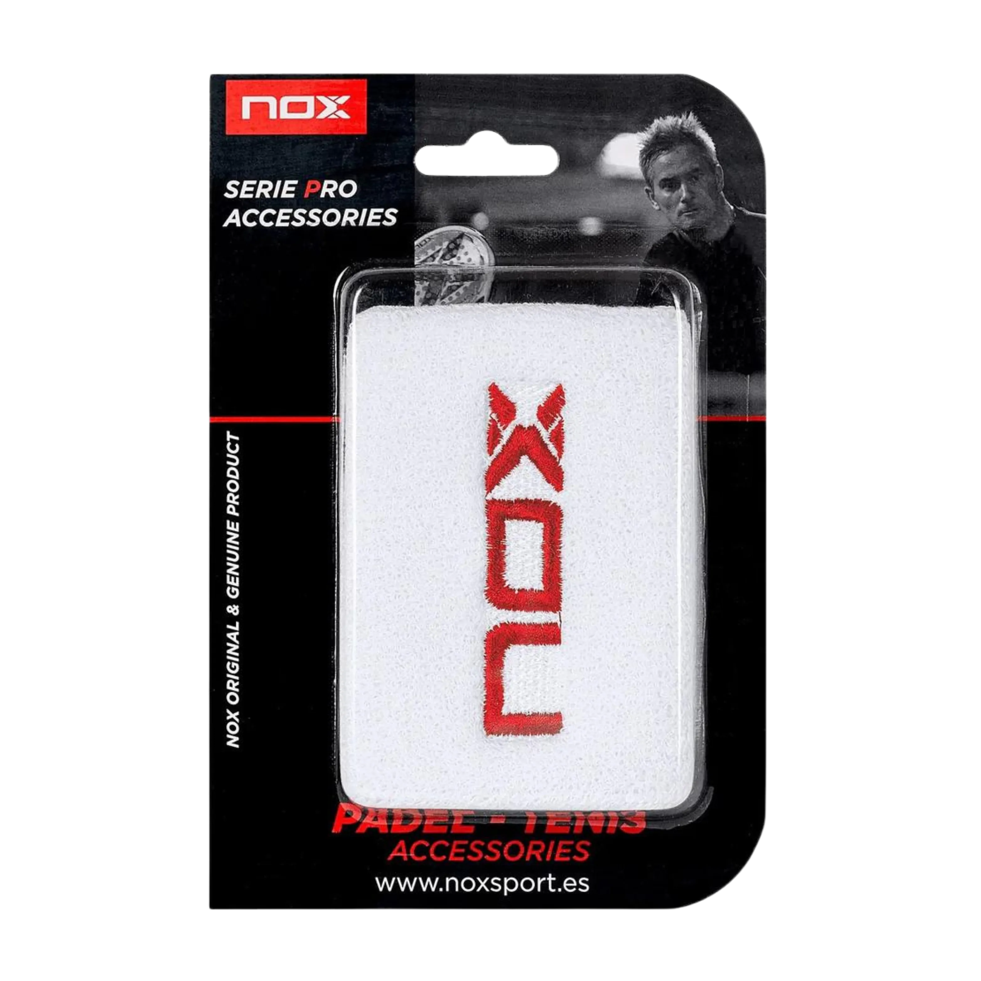 Poignets Eponges Nox Blanc/Rouge