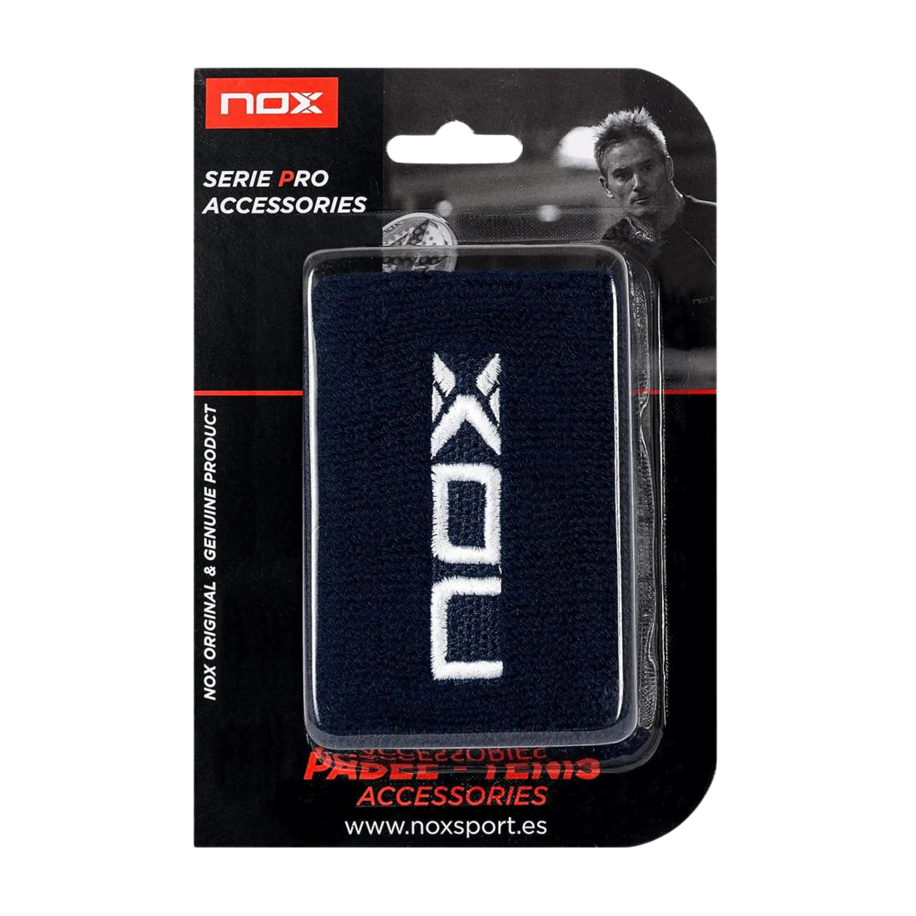 Nox - Poignets Eponge de padel Bleu Marine / Blanc