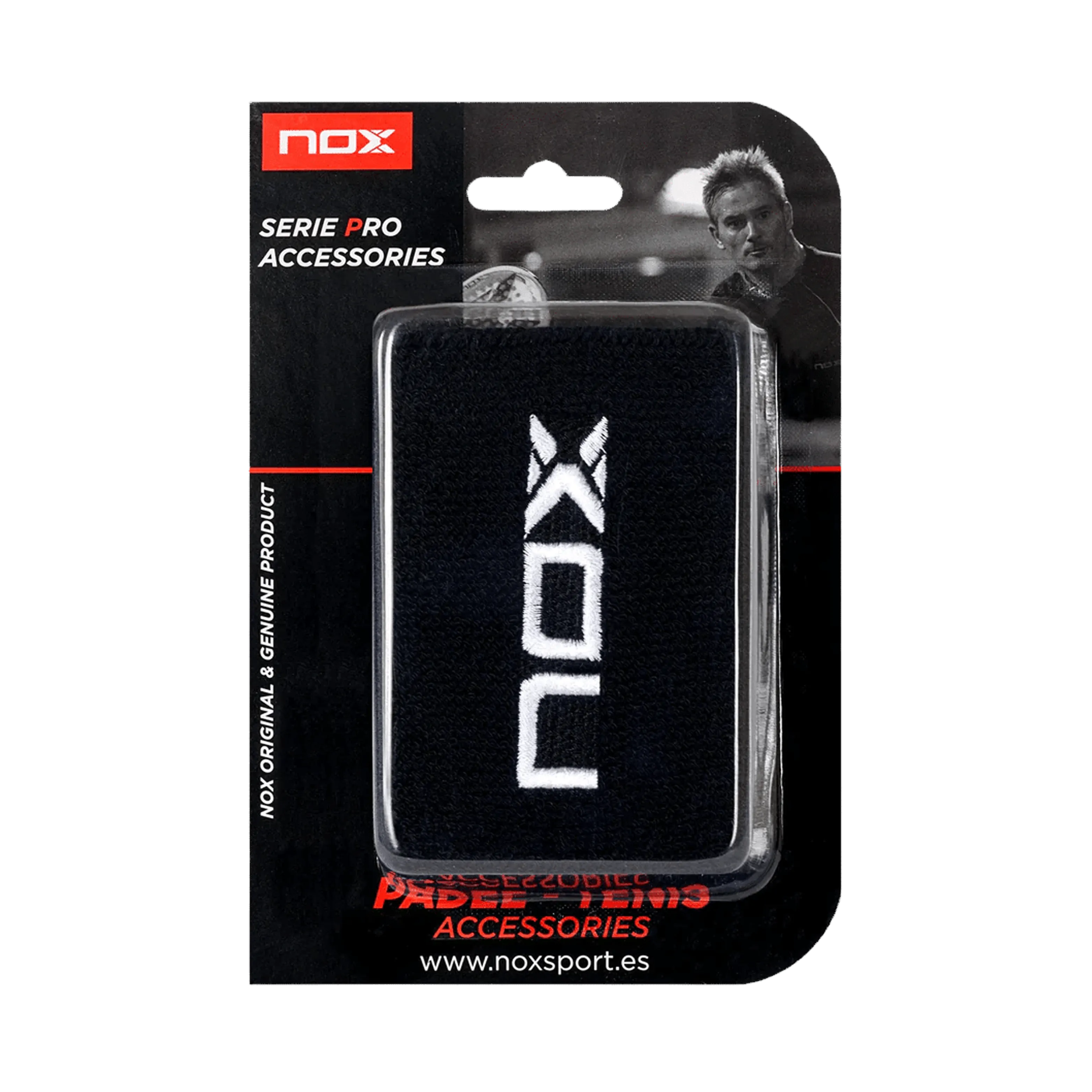 Poignets Eponge Nox Noir/Blanc