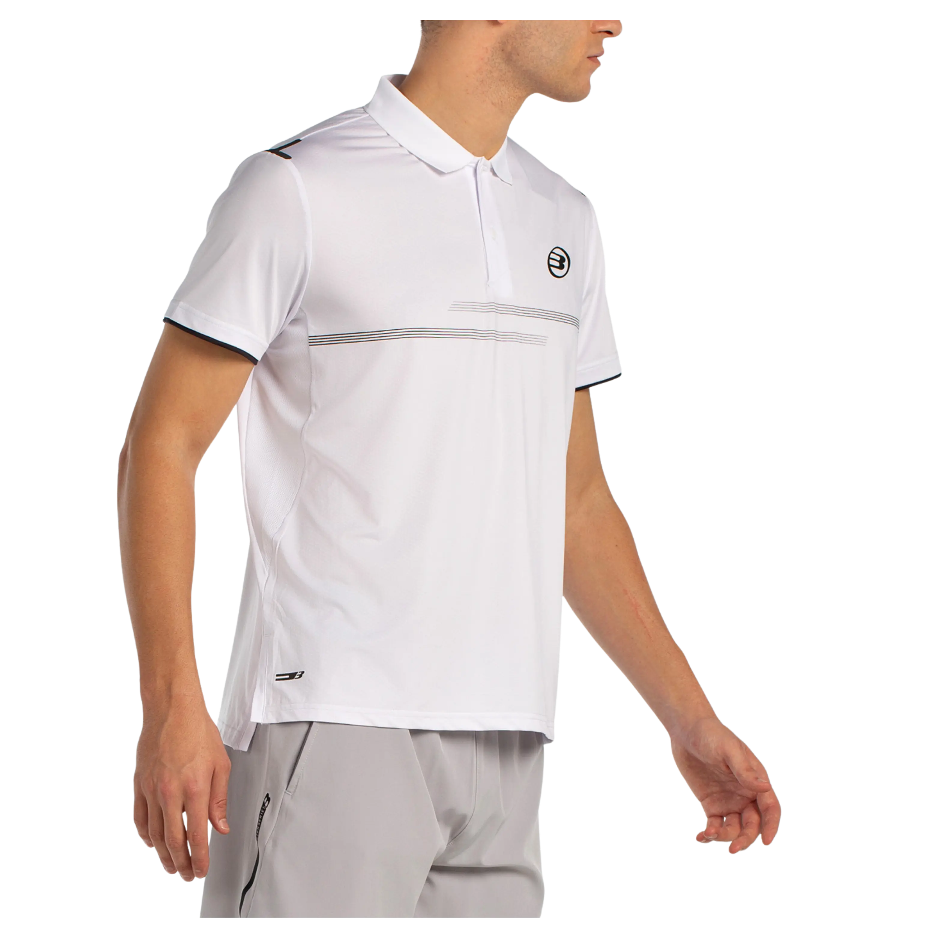 Polo de padel Bullpadel Menkar Blanc