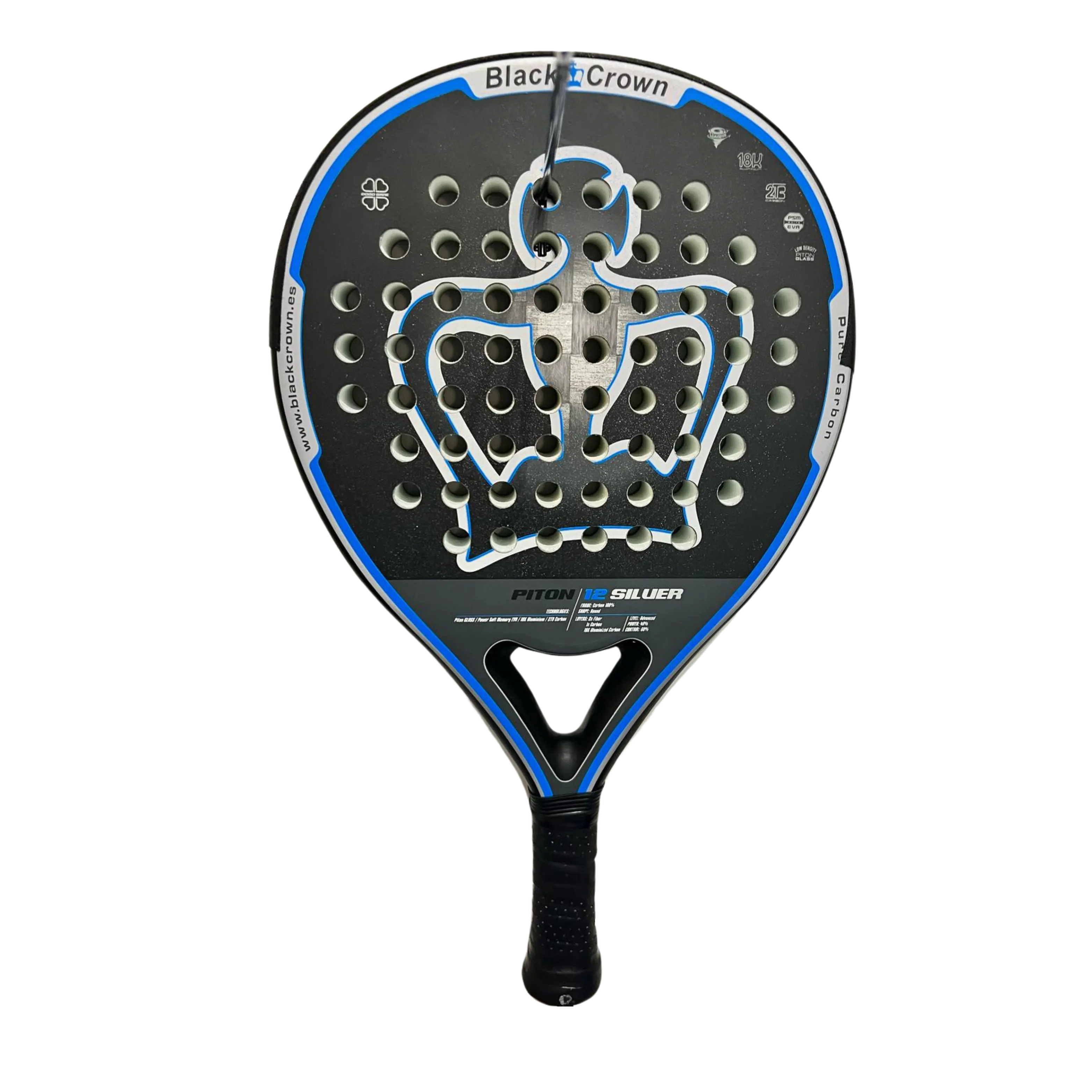 Raquette de padel Black Crown Piton 12 Silver Occasion