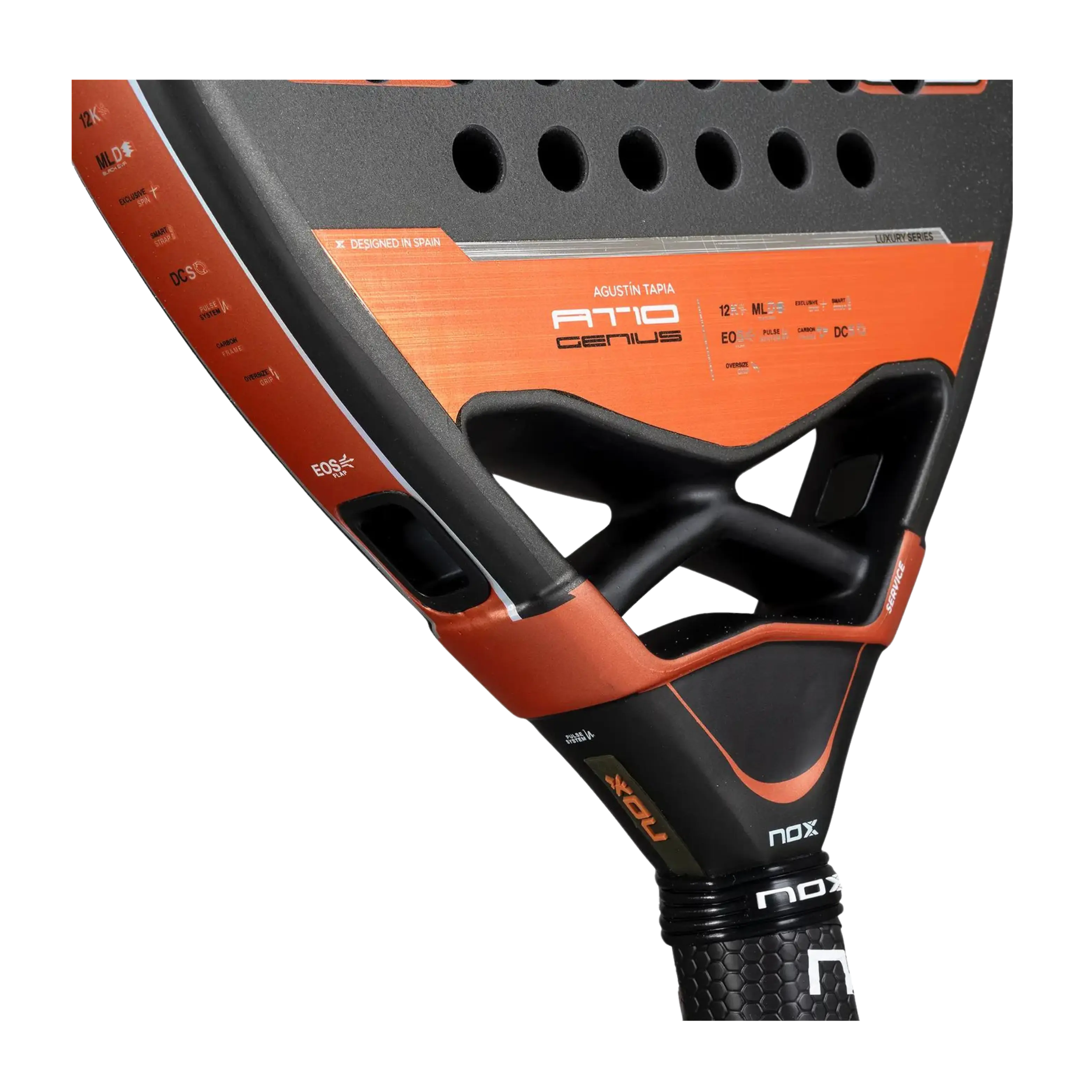 Raquette de padel Nox AT10 Genius Attack 12K By Agustin Tapia 2025