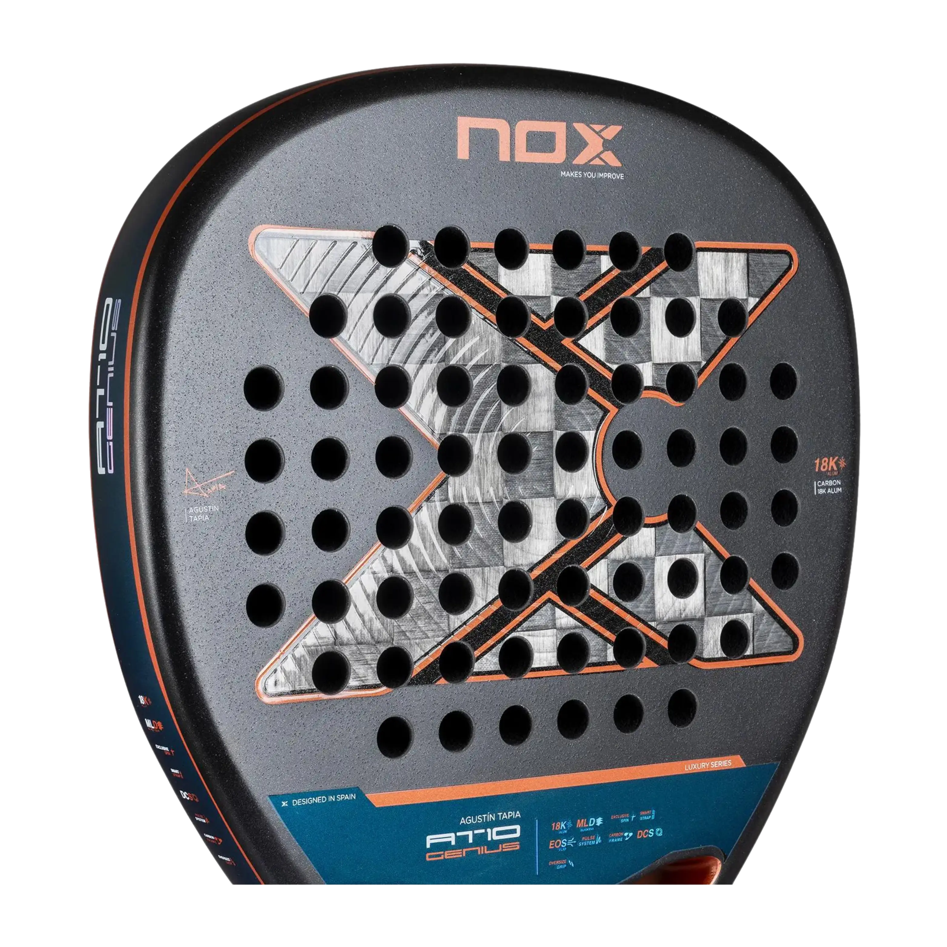 Nox - Raquette de padel AT10 Genius Attack 18K By Agustin Tapia 2025