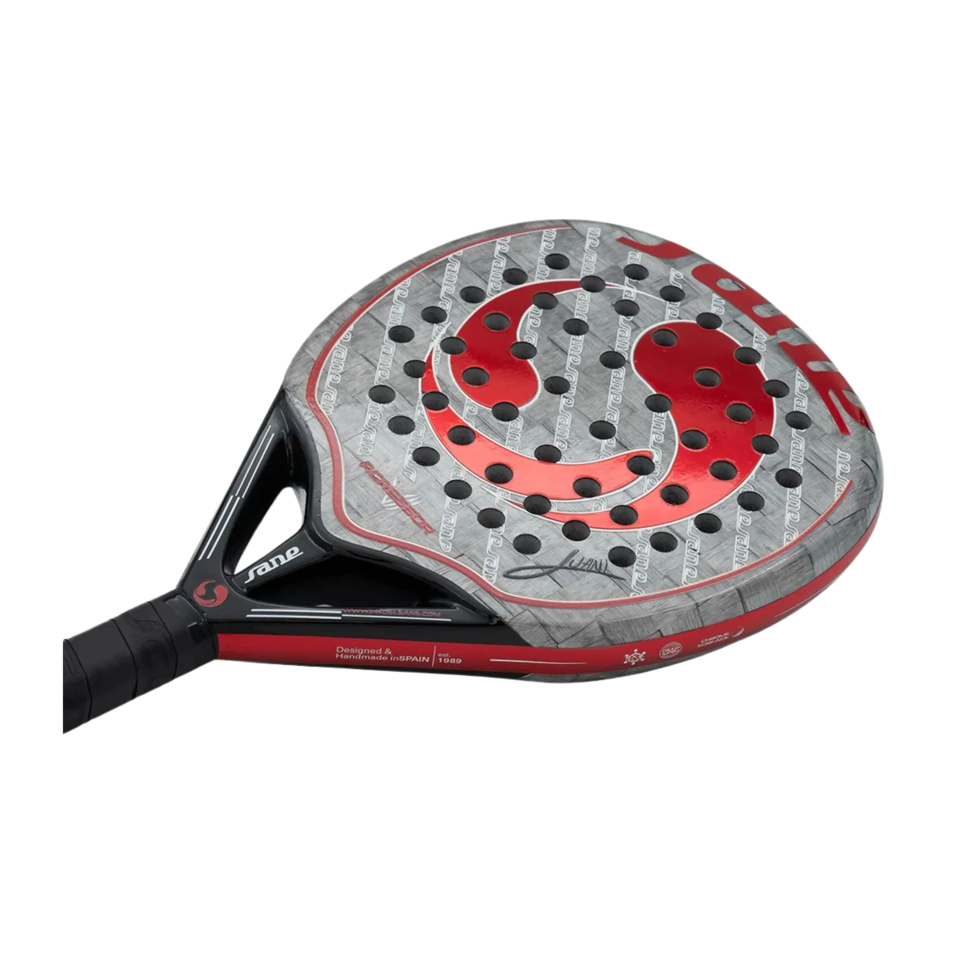 Sane - Raquette de padel Agressor VII Rouge