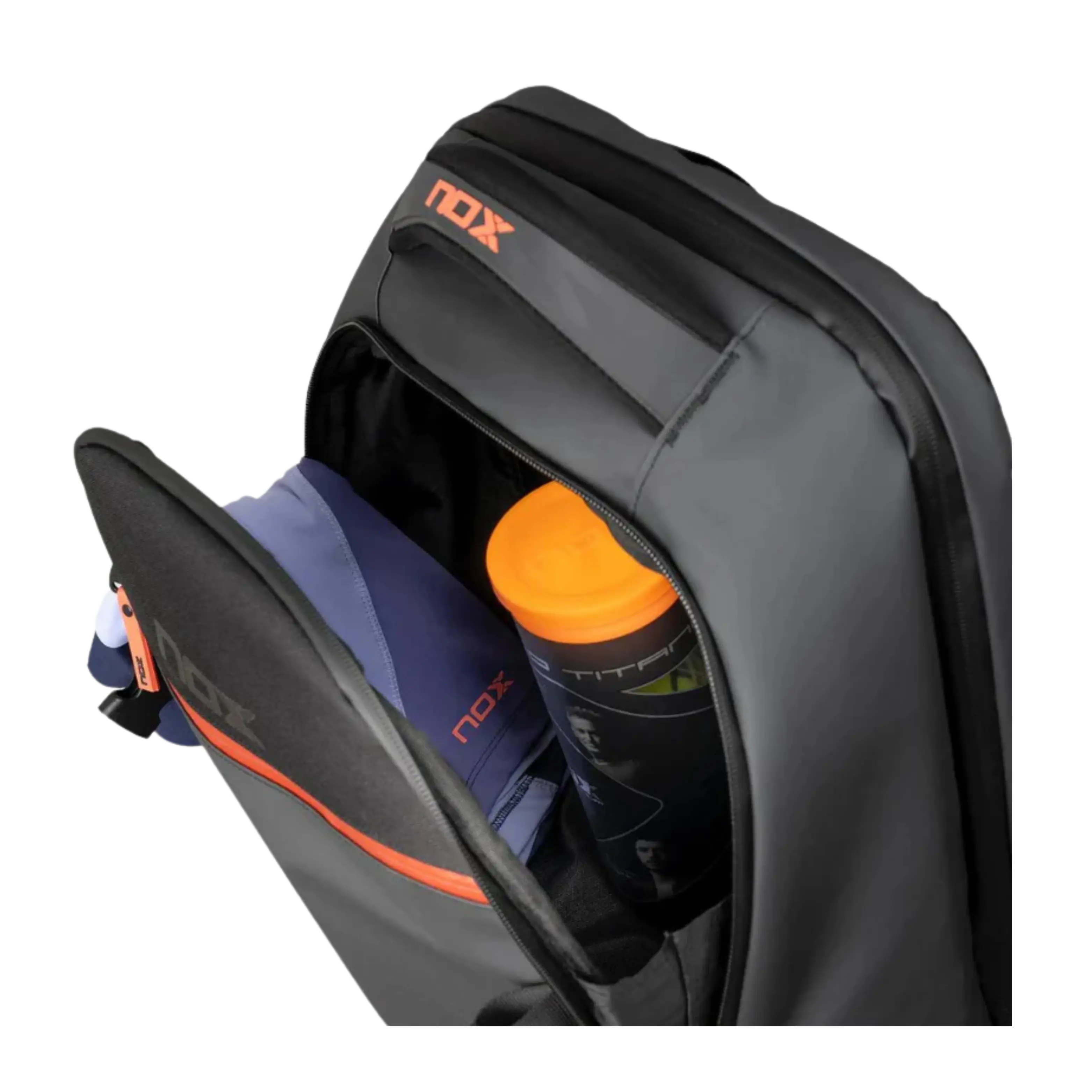 Sac à dos de padel Nox Luxury Open Séries Noir-Rouge