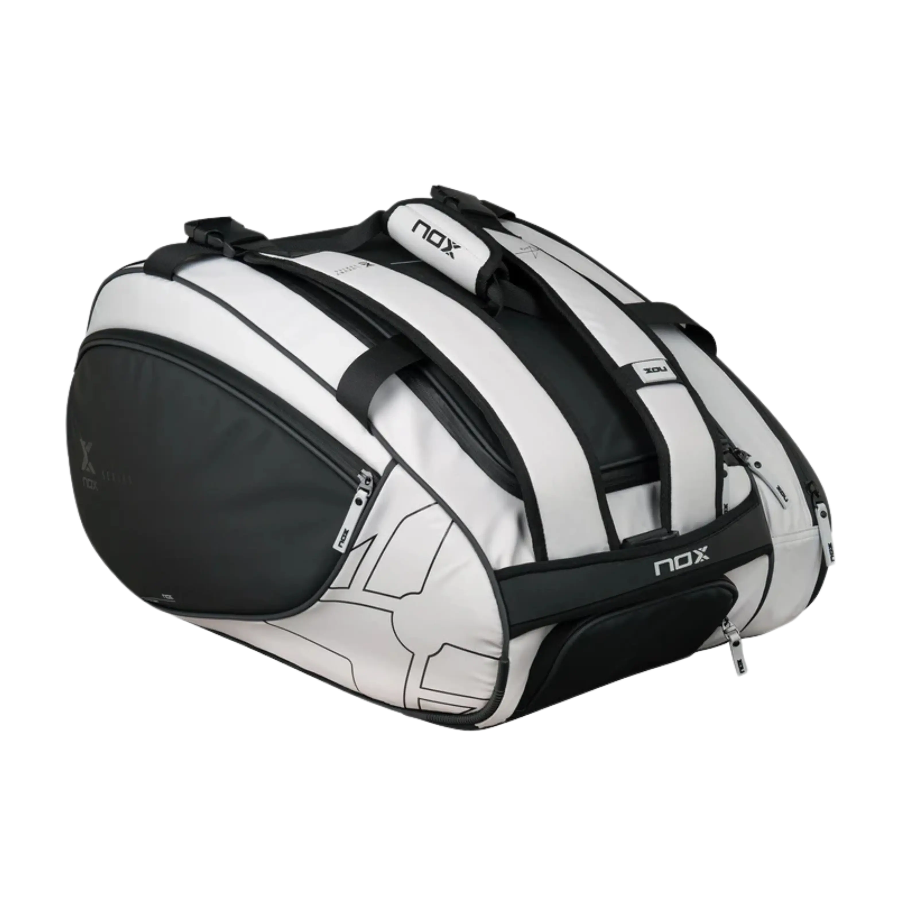 Nox - Sac de padel Luxury Master Series Blanc/Noir