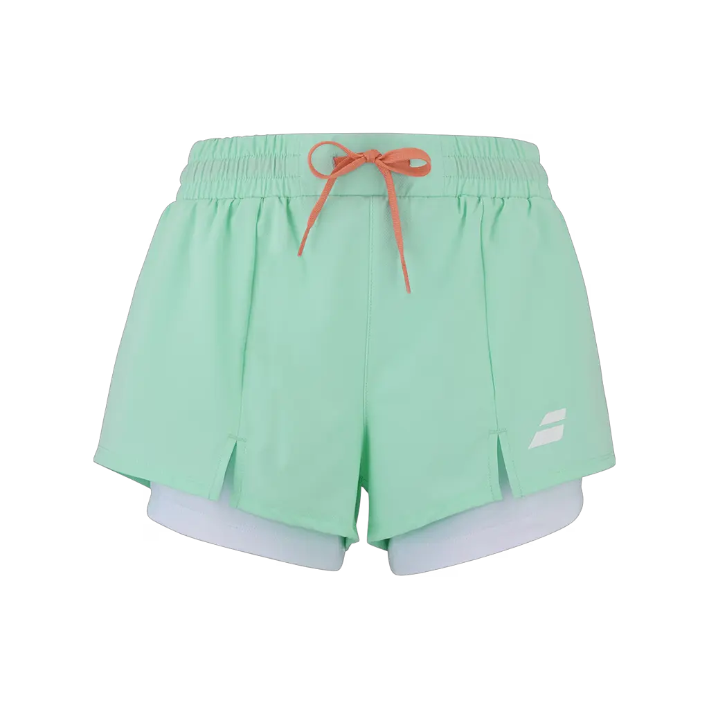 Short de padel Babolat Perf Vert Femme