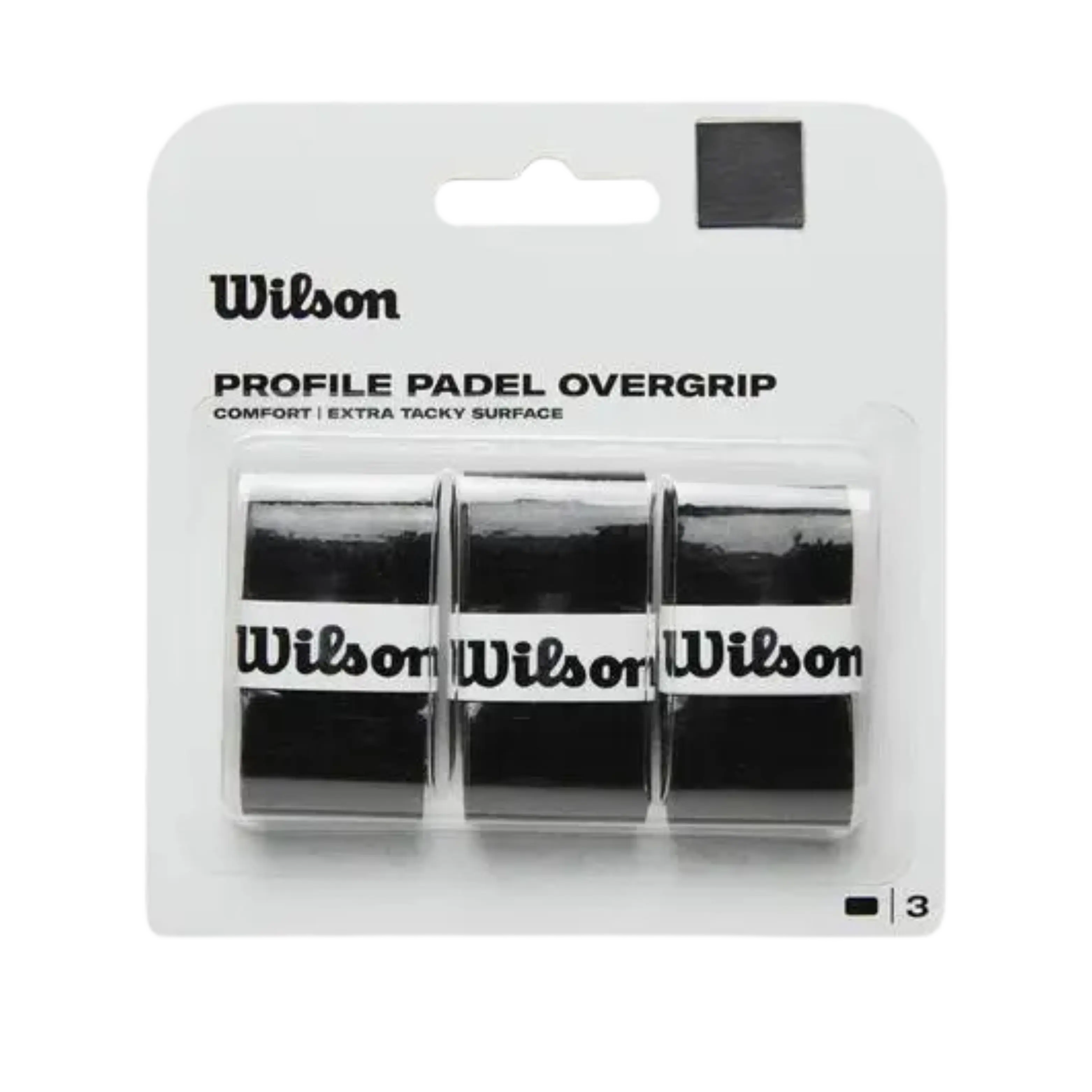 Surgrips de padel Wilson Profil Padel Overgrip Noir