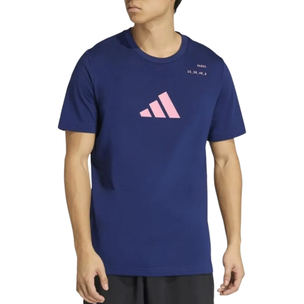 T-Shirt de padel Adidas Cat Bleu Marine