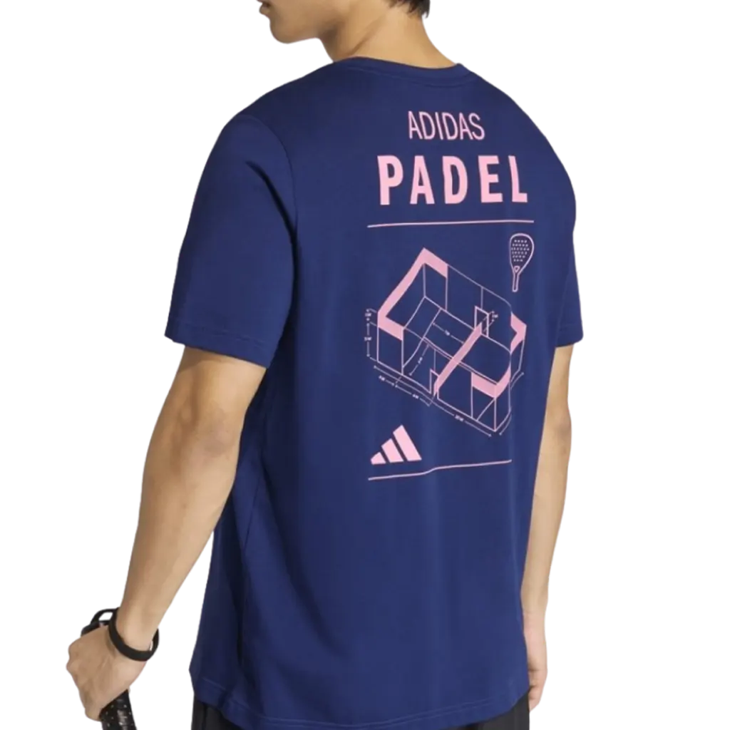 T-Shirt de padel Adidas Cat Bleu Marine