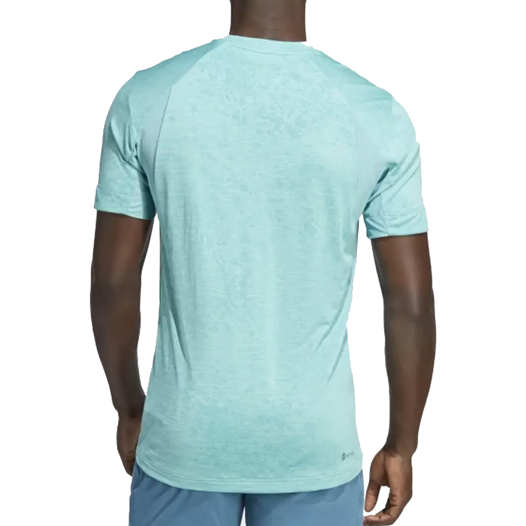 Adidas - T-Shirt de padel Freelift Bleu