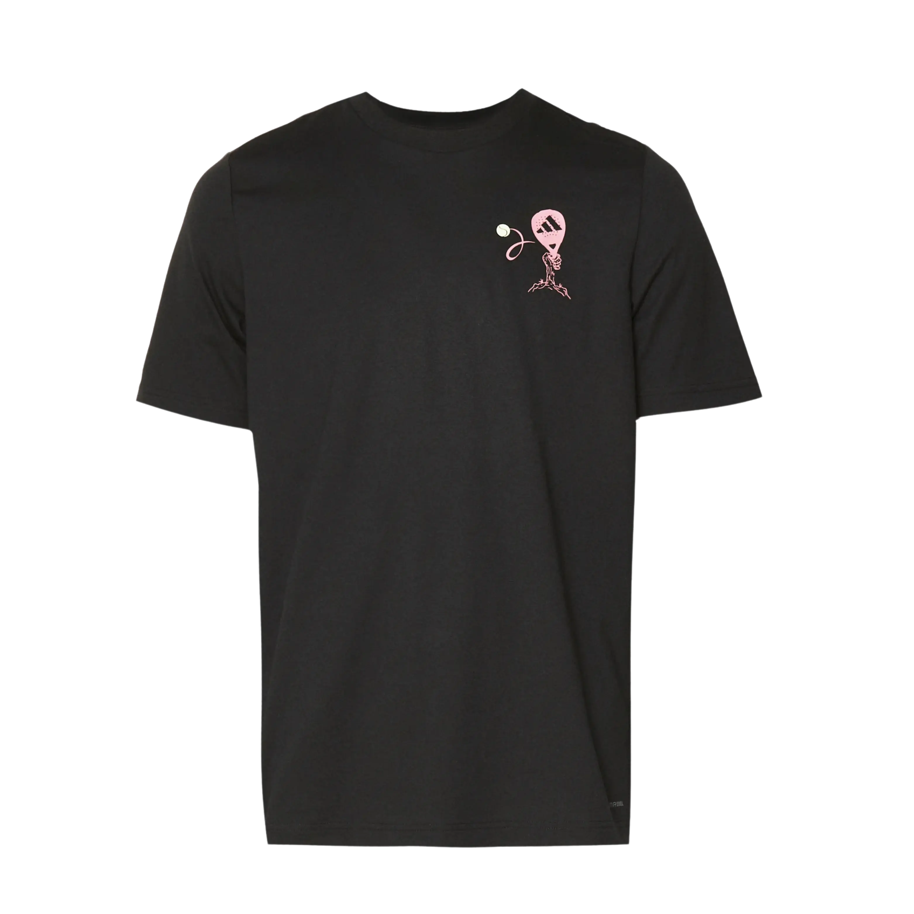 T-Shirt de padel Adidas Zone Graphic Noir