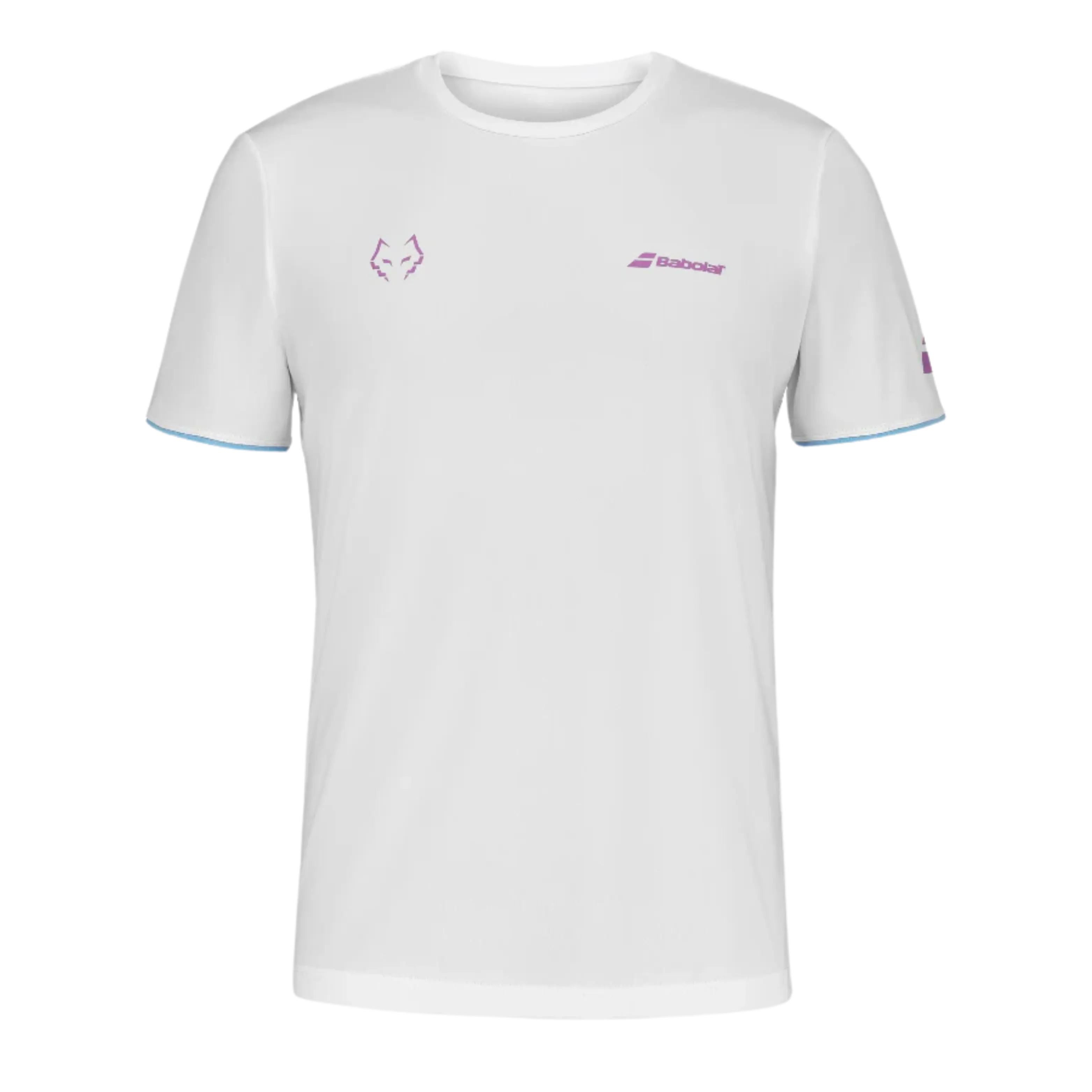 T-shirt de padel Babolat Crew Neck Tee Lebron Blanc