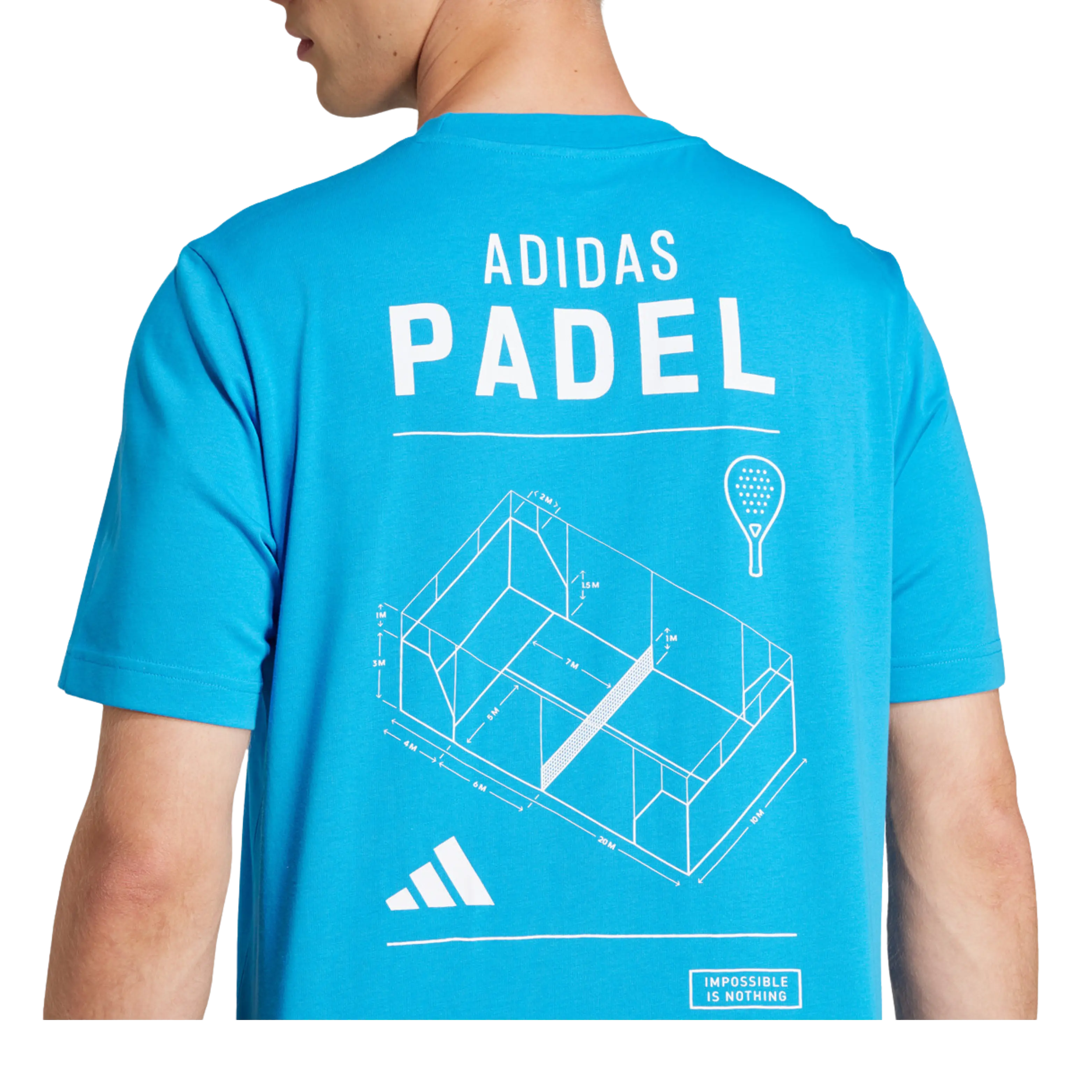 T-Shirt de padel Adidas Aerodry Bleu Ciel